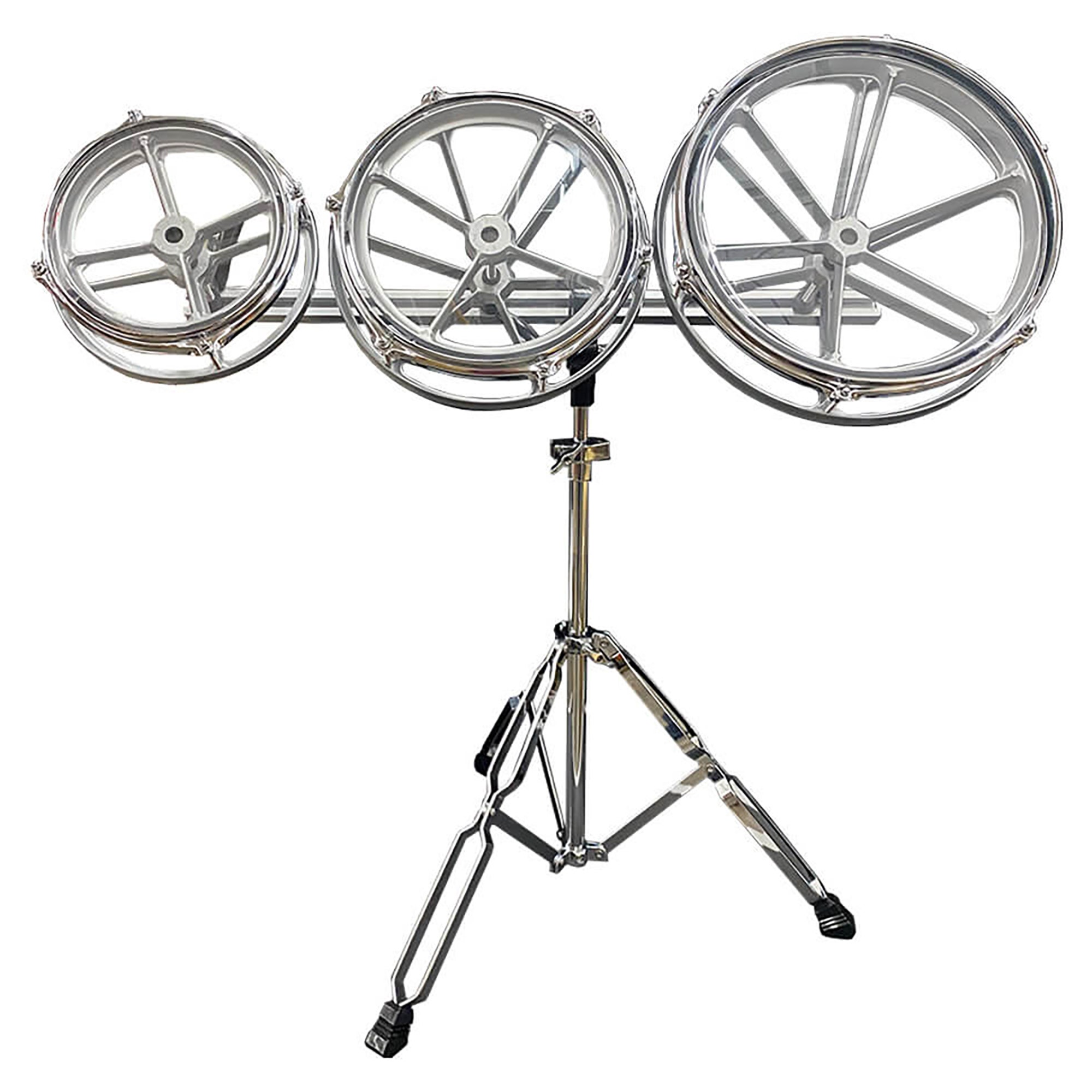 Cardinal Percussion Spin Tune Toms 8/10/12 Inch with Stand