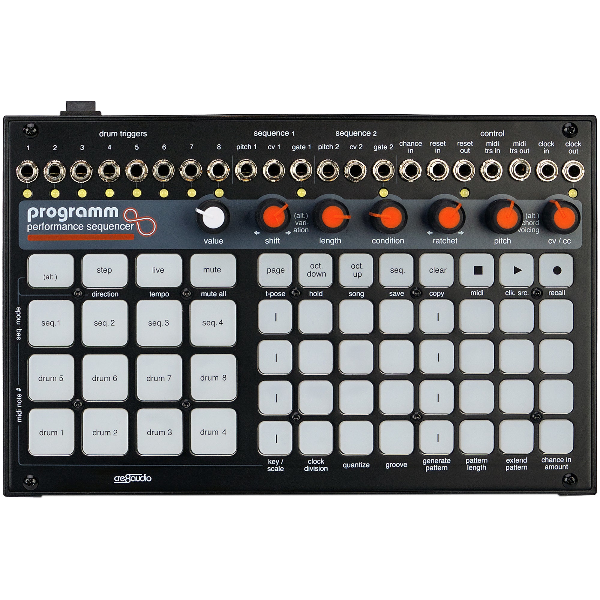 Cre8audio Programm Performance MIDI/CV Sequencer