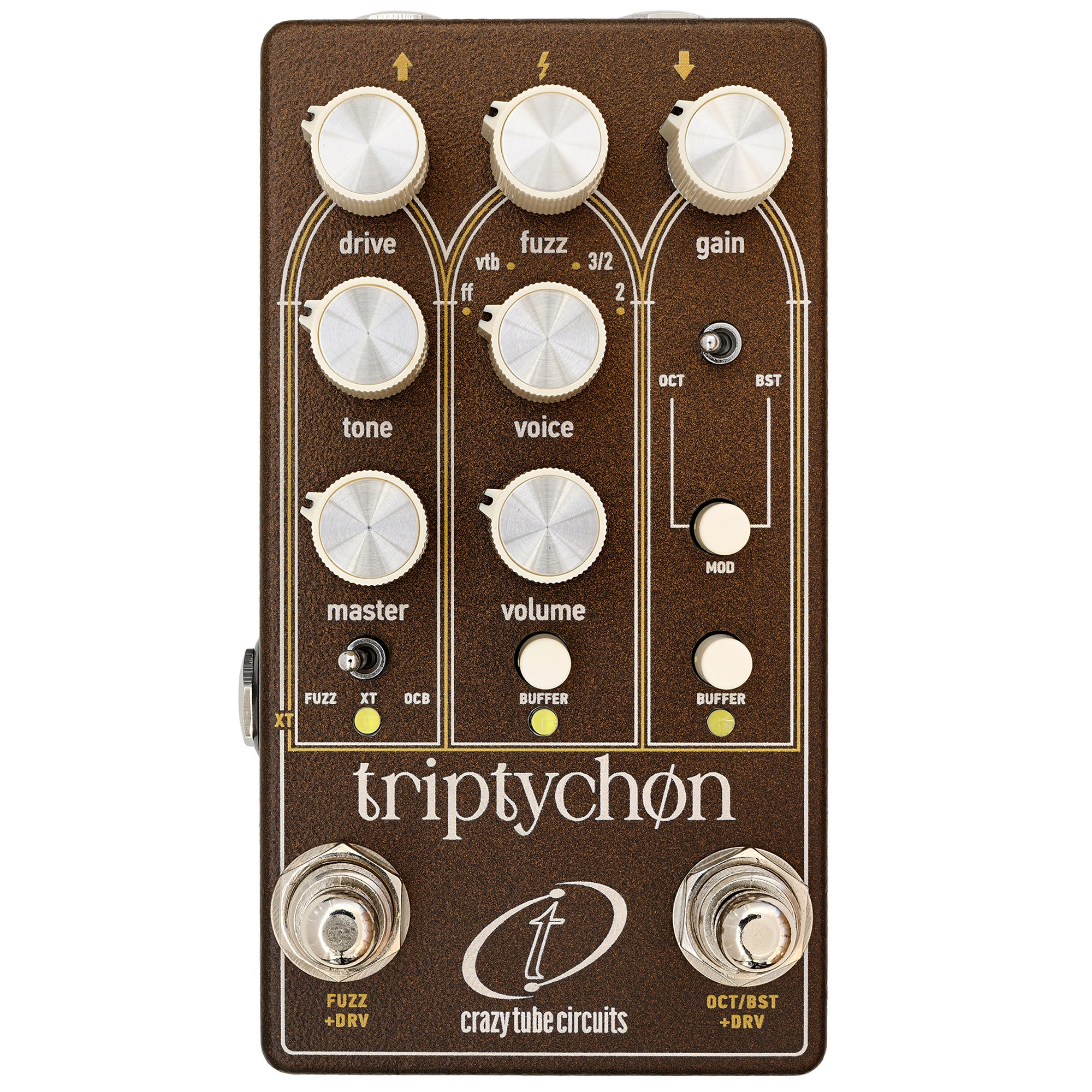 Crazy Tube Circuits Triptychon Fuzz Pedal