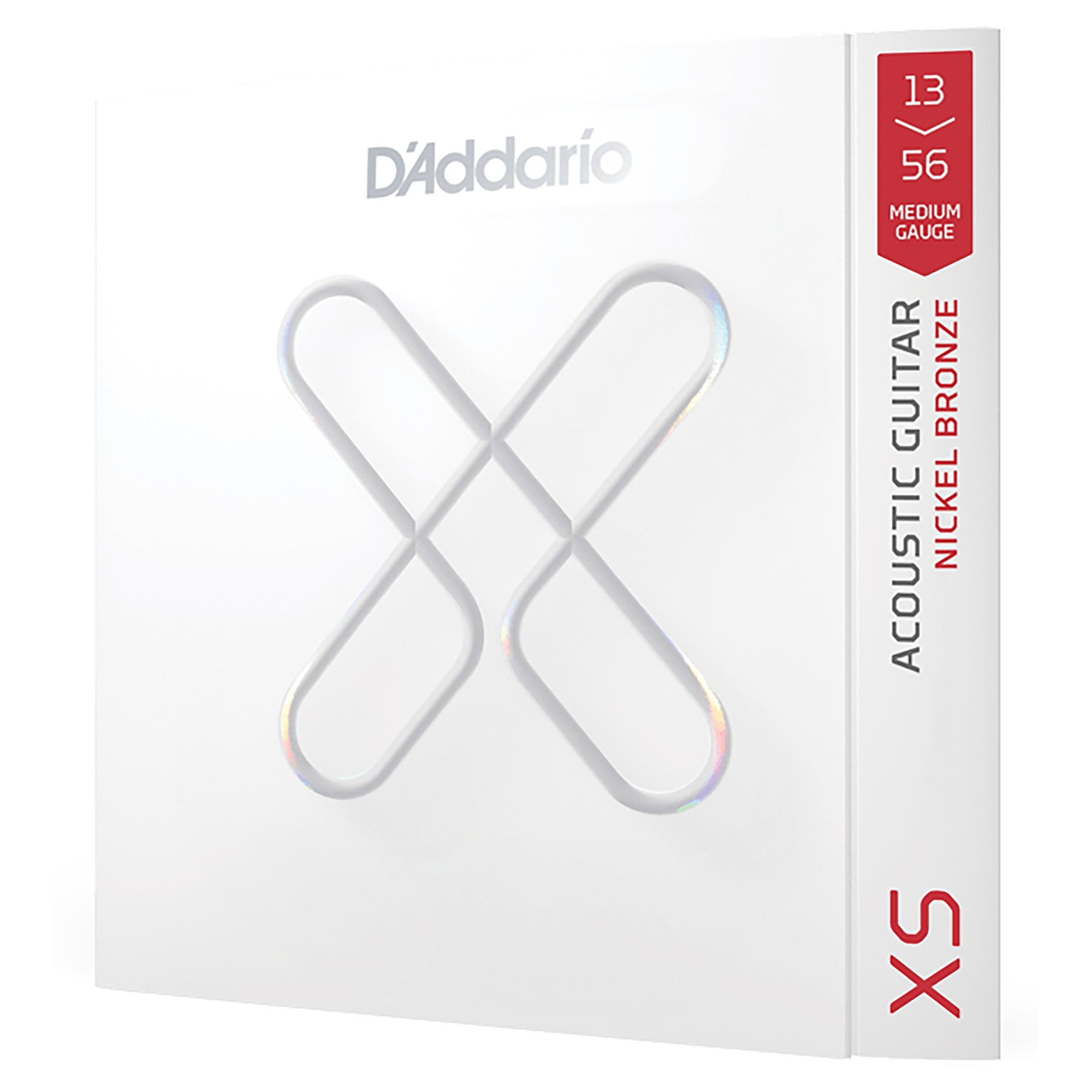 D'Addario XSANB1356 XS Nickel Bronze Acoustic Guitar Strings Medium 13-56