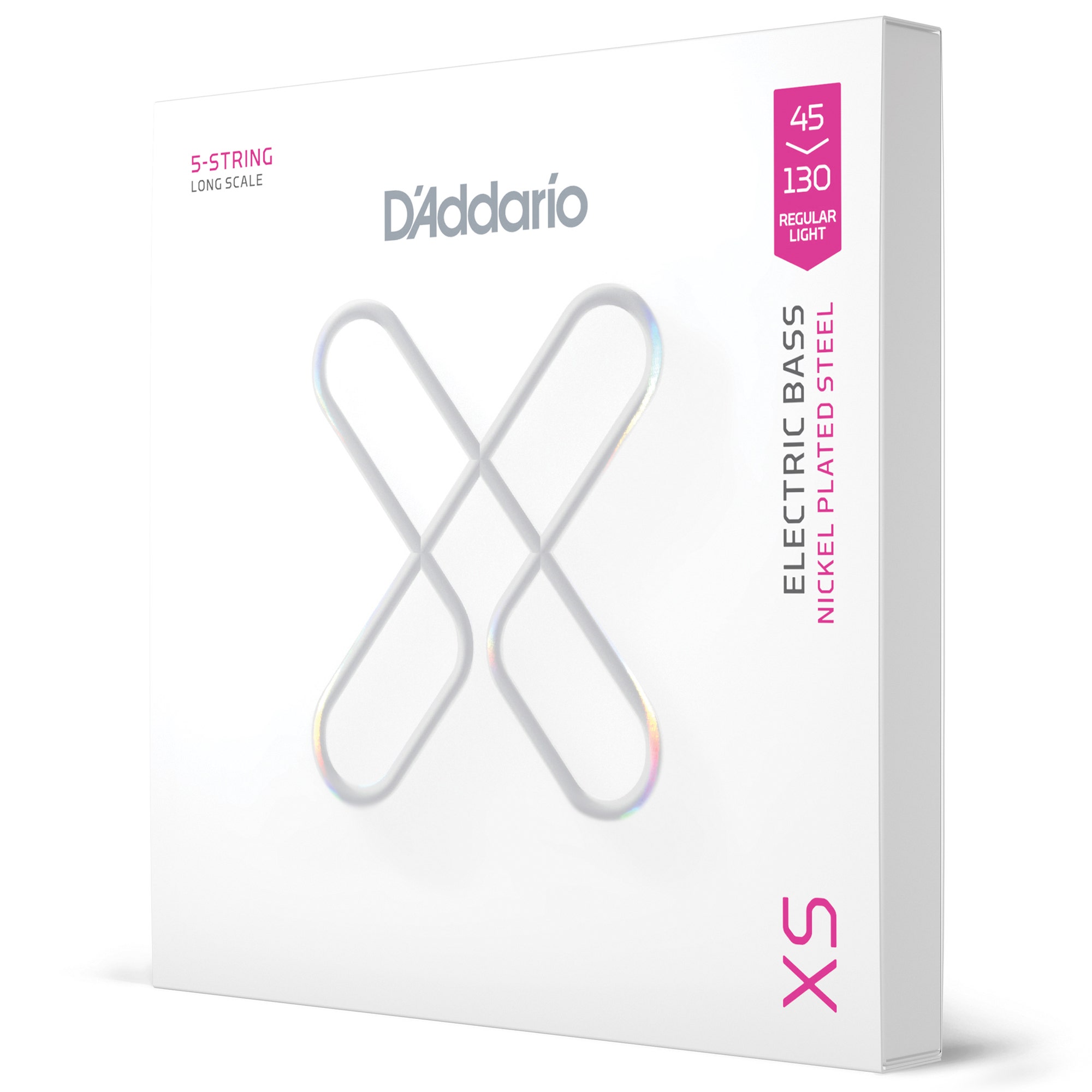 D'Addario XSB45130 Long Scale Coated 5-String Bass Guitar Strings 45-130