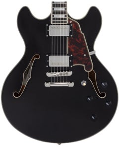 D'Angelico Premier DC Guitar Black Flake with Gigbag View 2