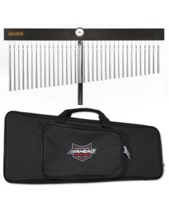 Danmar 941 Windchimes 35 Bar Chrome/Alumi Bars/Oak