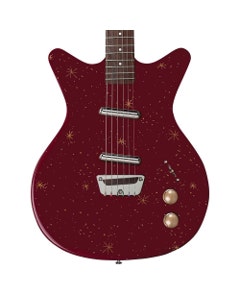 Danelectro Golden 50s Electric Guitar Maroon