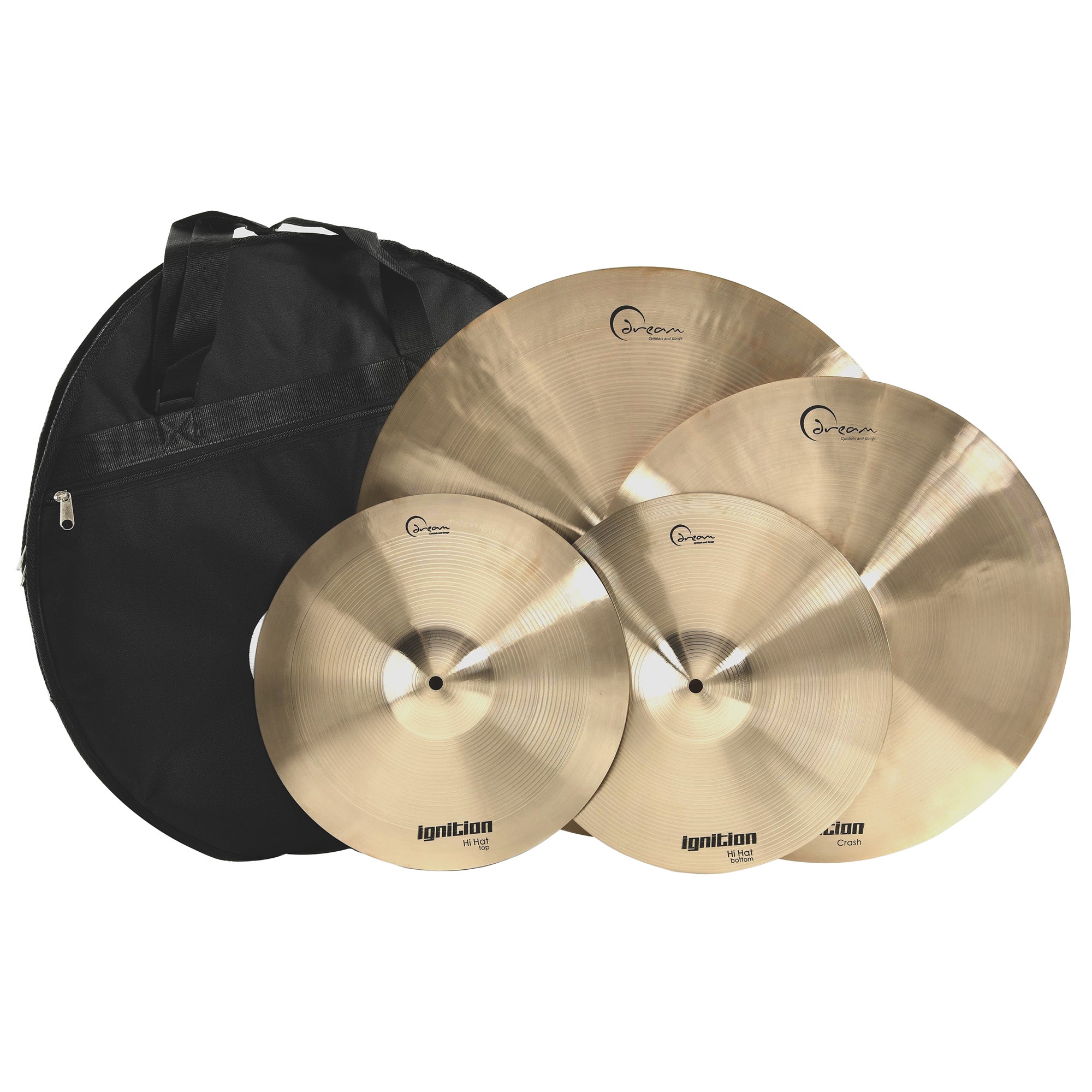 Dream Ignition IGNCP3Plus Cymbal Pack 14 HiHats 18 Crash 22 Ride