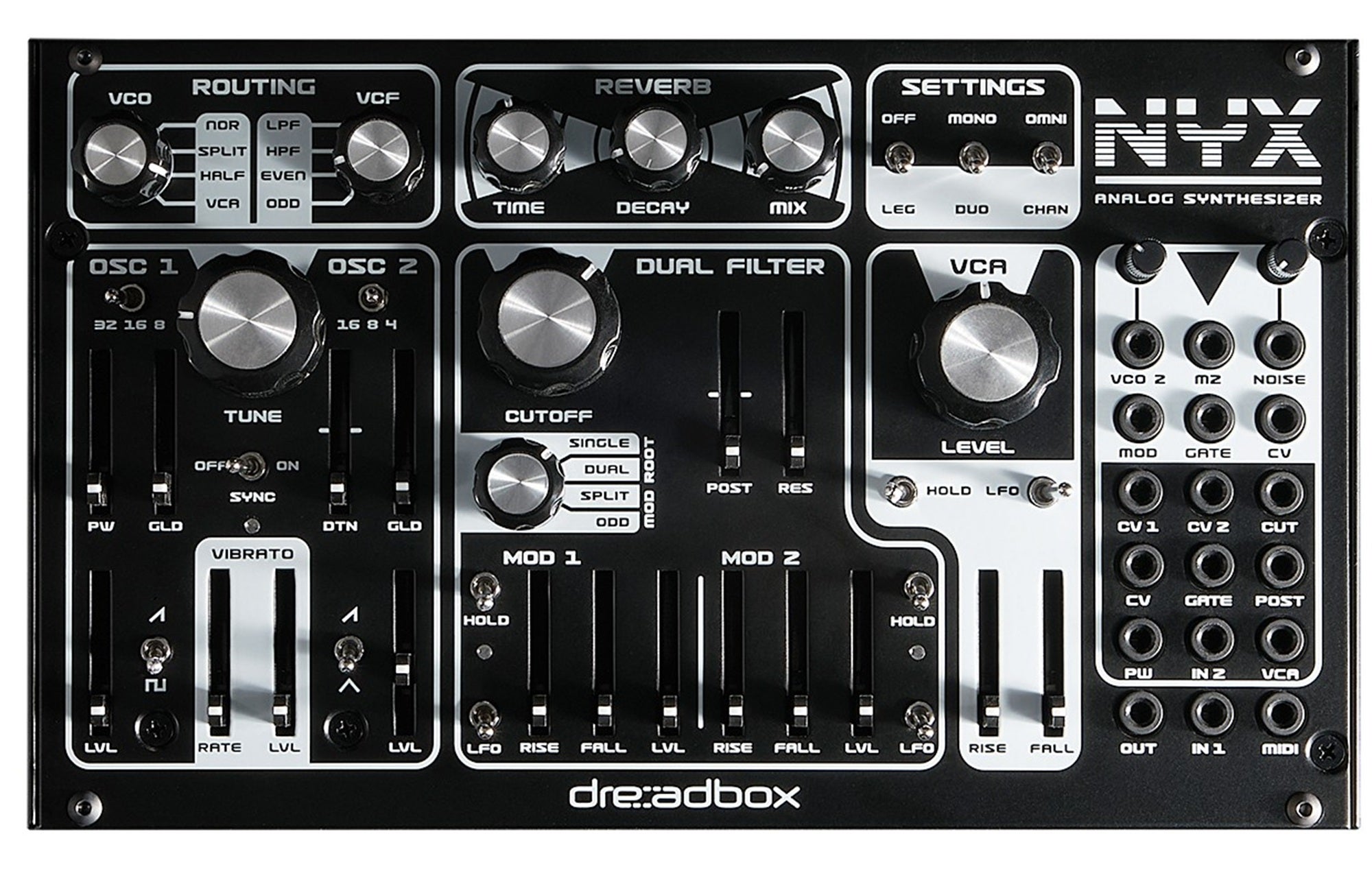 Dreadbox NYX Duophonic Analog Synthesizer