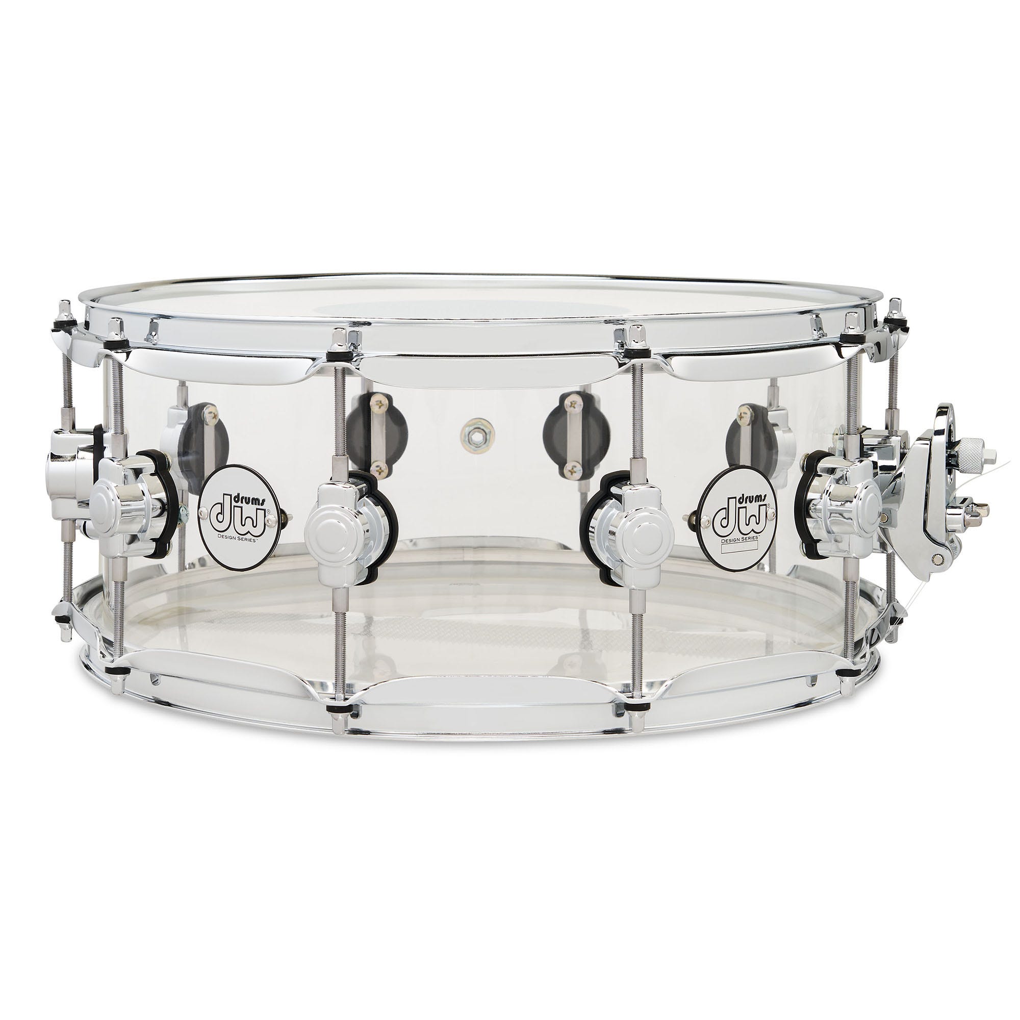 DW Design Series 6X14 Clear Acrylic Snare Drum