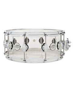 DW Design Series 6X14 Clear Acrylic Snare Drum
