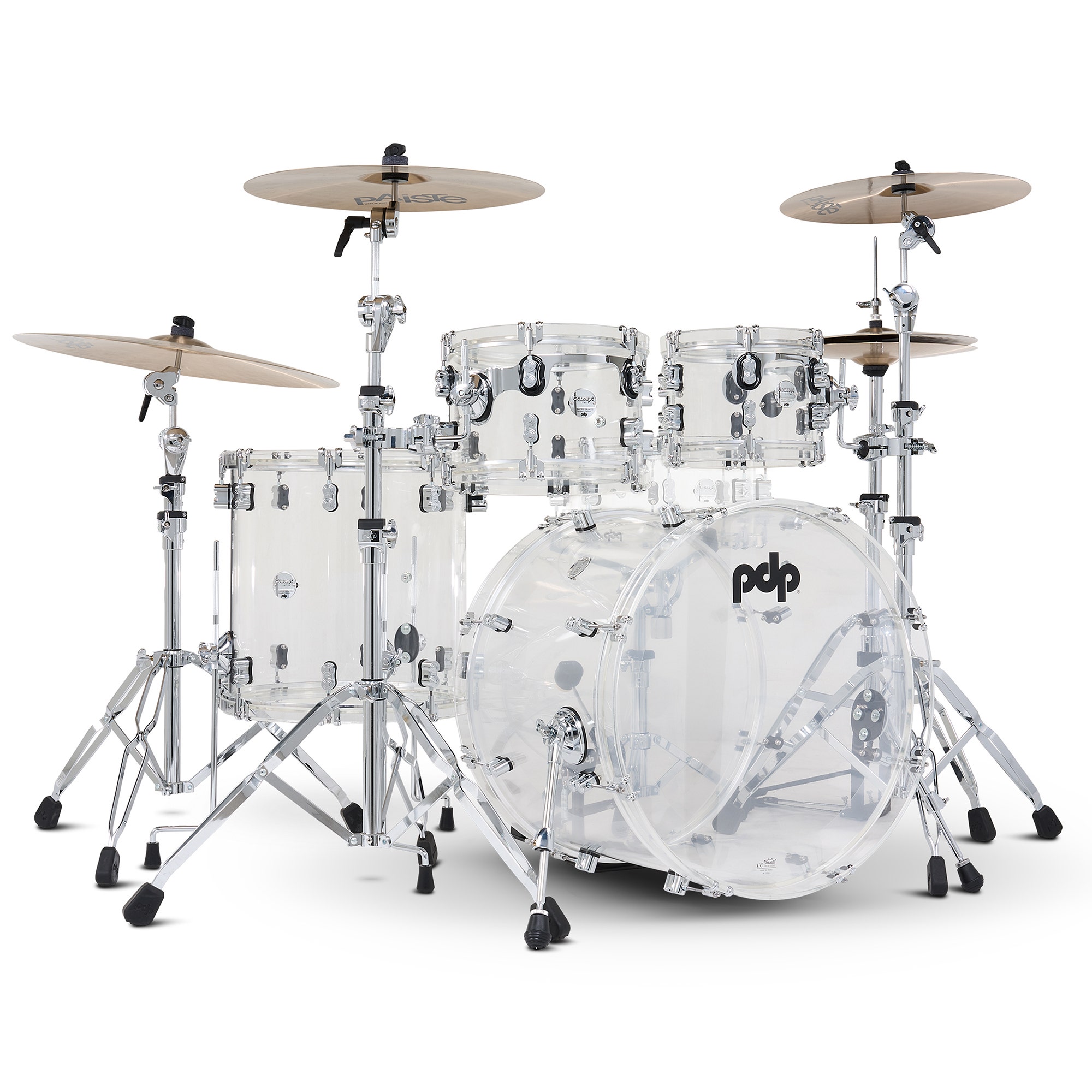 PDP Concept Acrylic 4-Piece Drums Clear