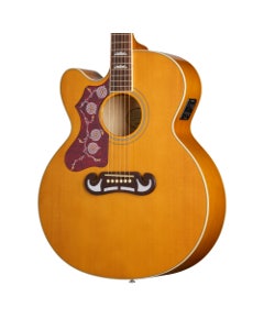 Epiphone J-200 Studio EC Jumbo Acoustic Electric Left-Handed Guitar with Bag