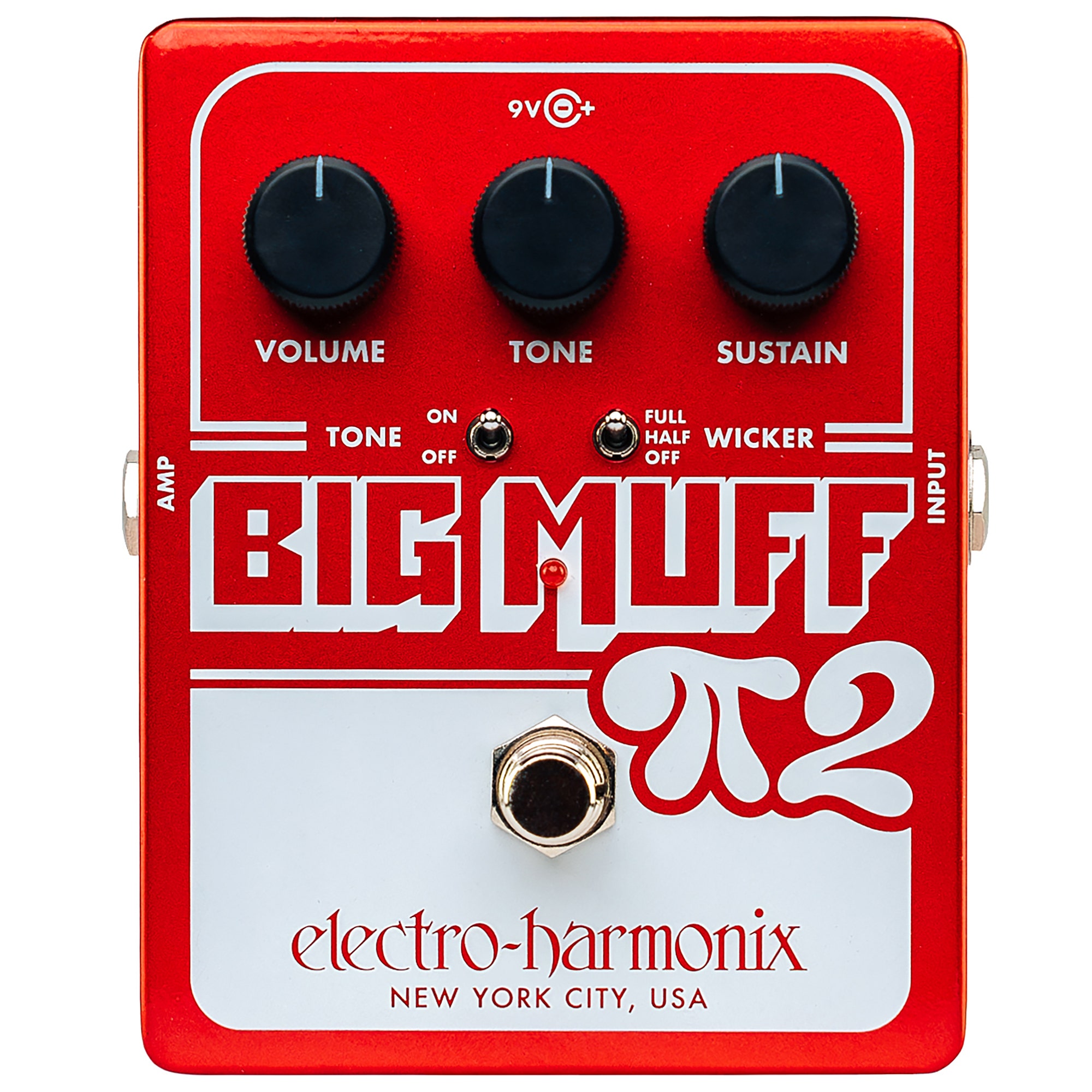 Electro-Harmonix Big Muff Pi 2 With Tone Wicker Pedal