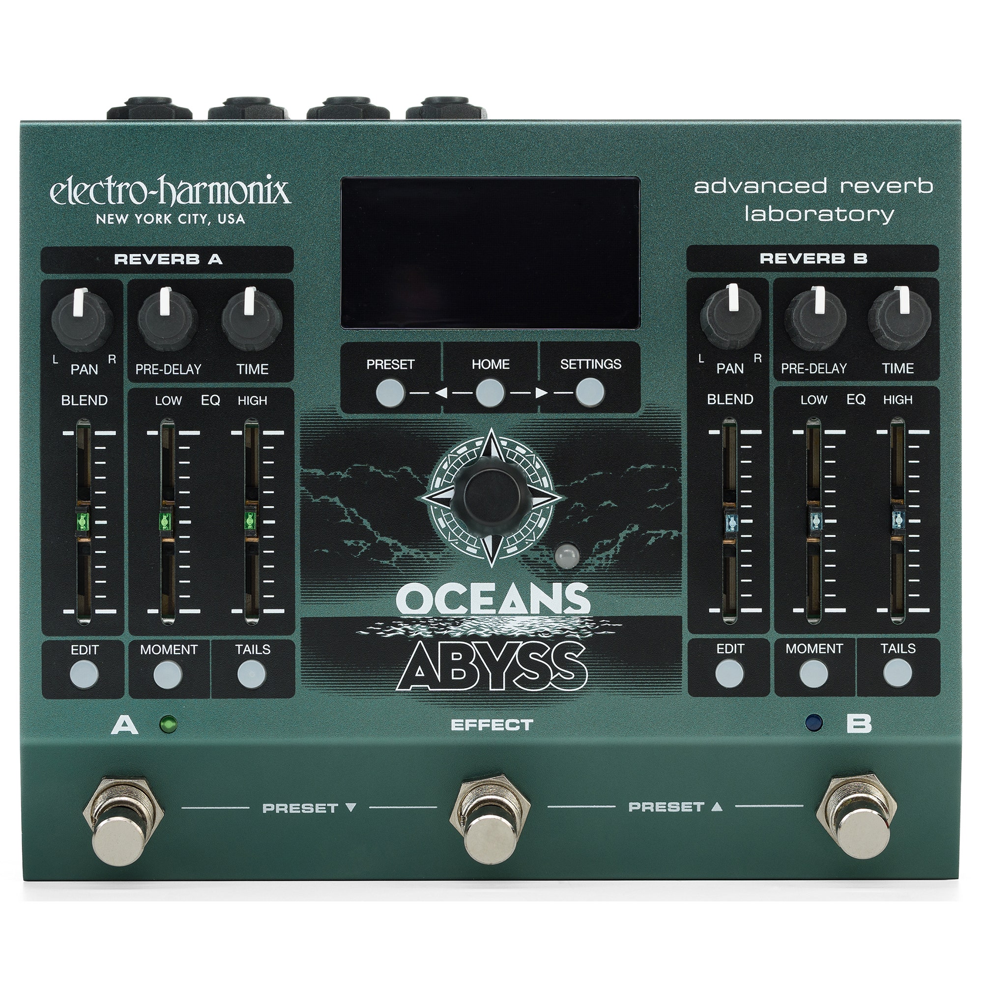 Electro Harmonix Oceans Abyss Advanced Reverb Lab Pedal