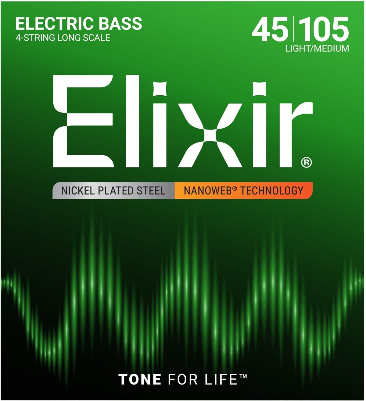 Elixir NanoWeb Nickel Plated Steel Electric Bass Strings