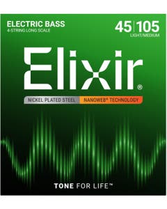 Elixir NanoWeb Nickel Plated Steel Electric Bass Strings