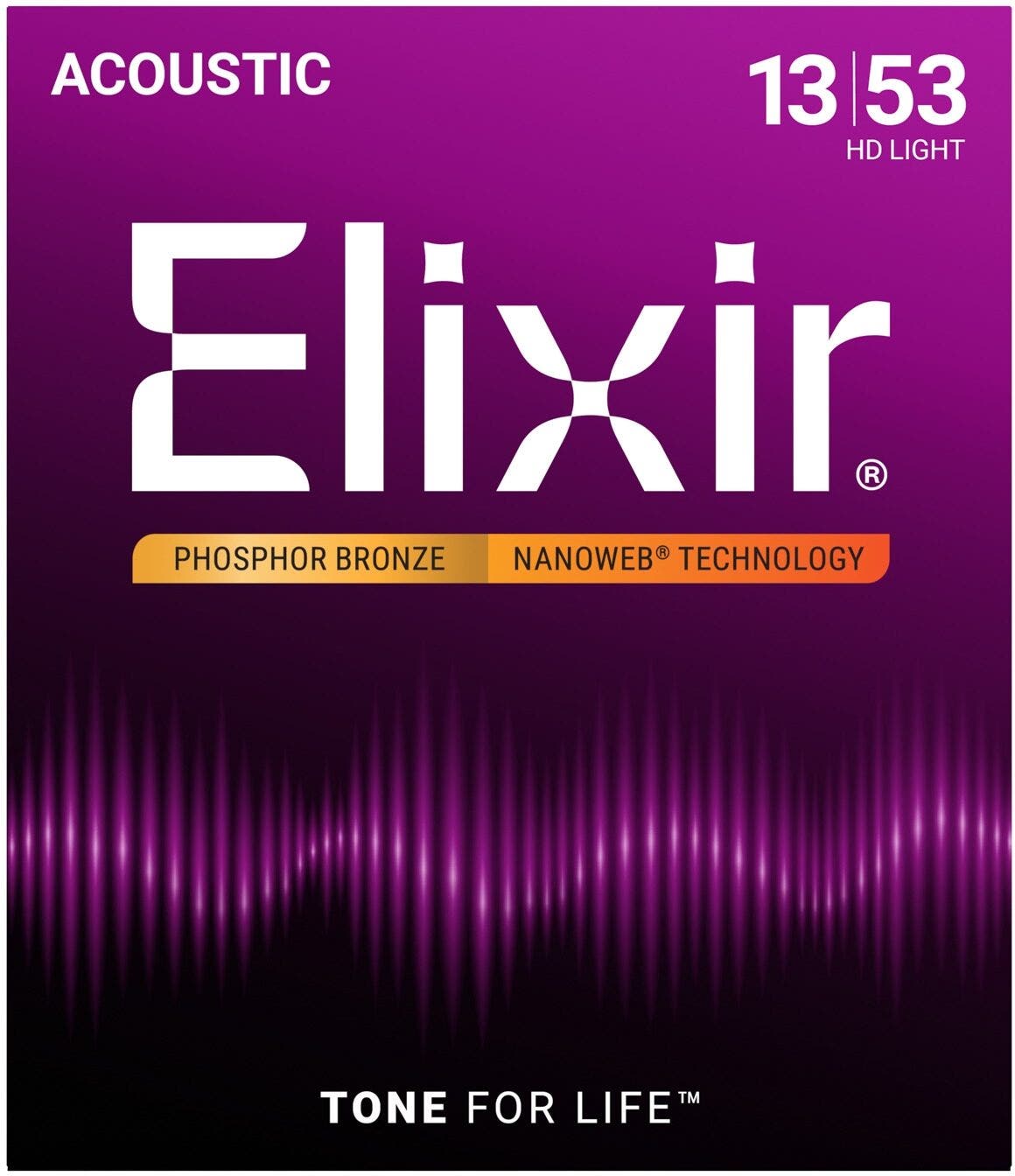 Elixir 16182 NanoWeb Phosphor Bronze Acoustic Strings