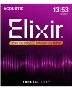 Elixir 16182 NanoWeb Phosphor Bronze Acoustic Strings