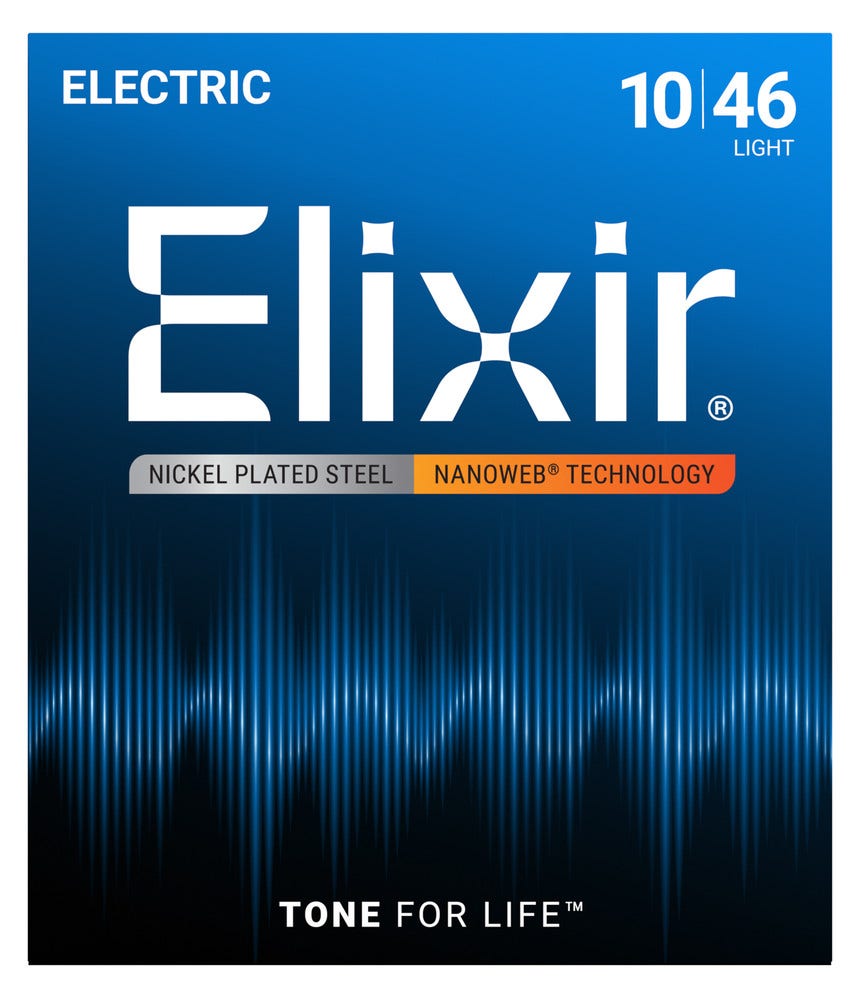 Elixir 12052 NanoWeb Electric Guitar Strings 10-46