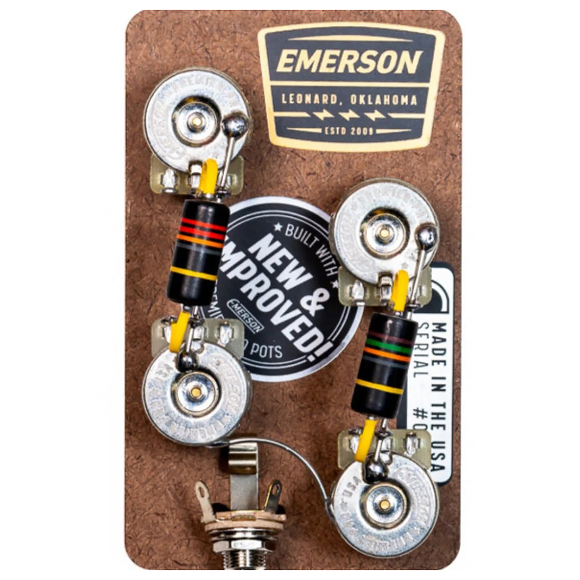 Emerson Custom Les Paul Prewired Kit Long Shaft