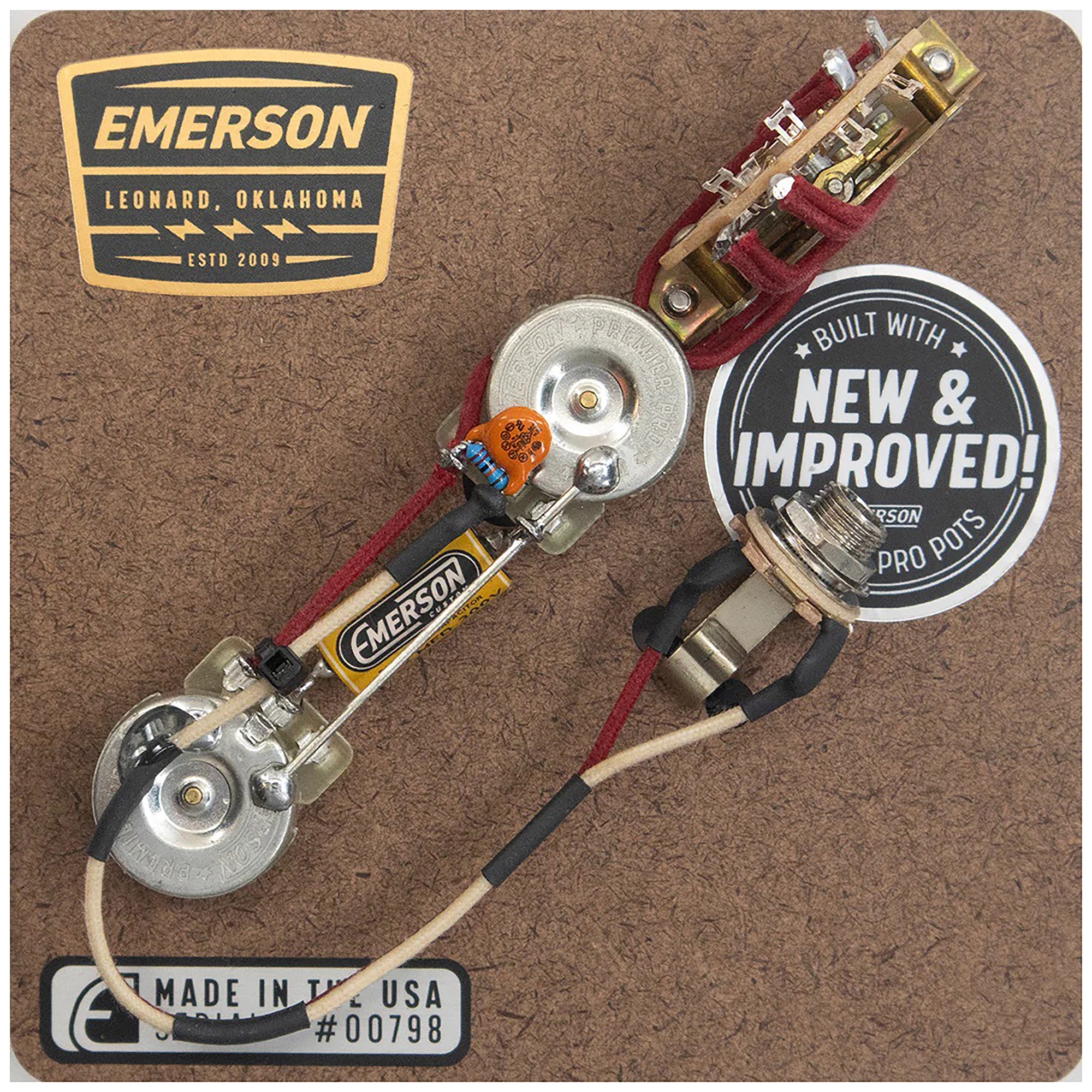 Emerson Custom Tele Prewired Kit for Humbuckers