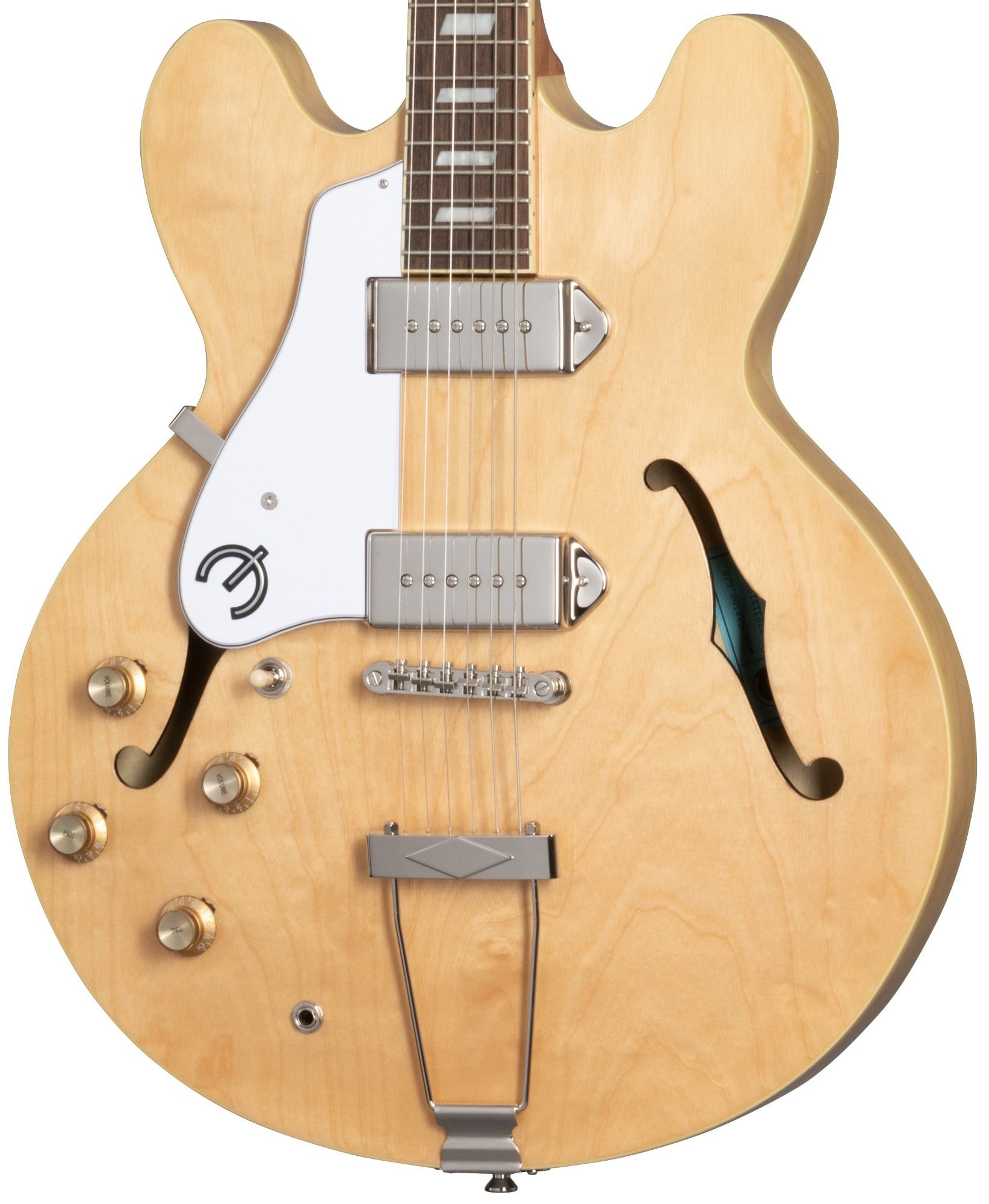 Epiphone Casino Archtop Hollowbody Left Handed Guitar Natural with Bag