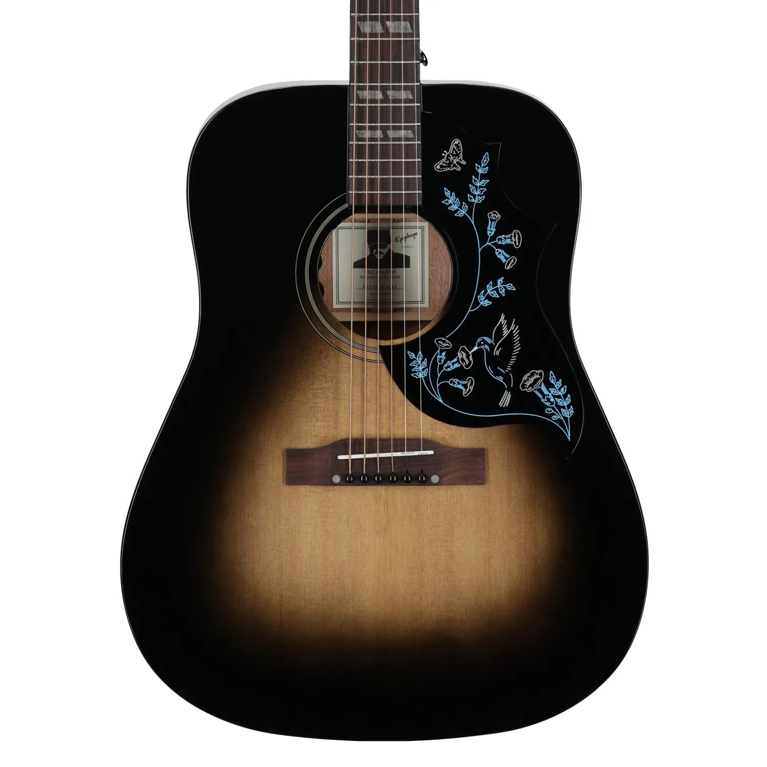 Epiphone Eric Church Hummingbird Dark Studio Acoustic Electric Guitar with Case