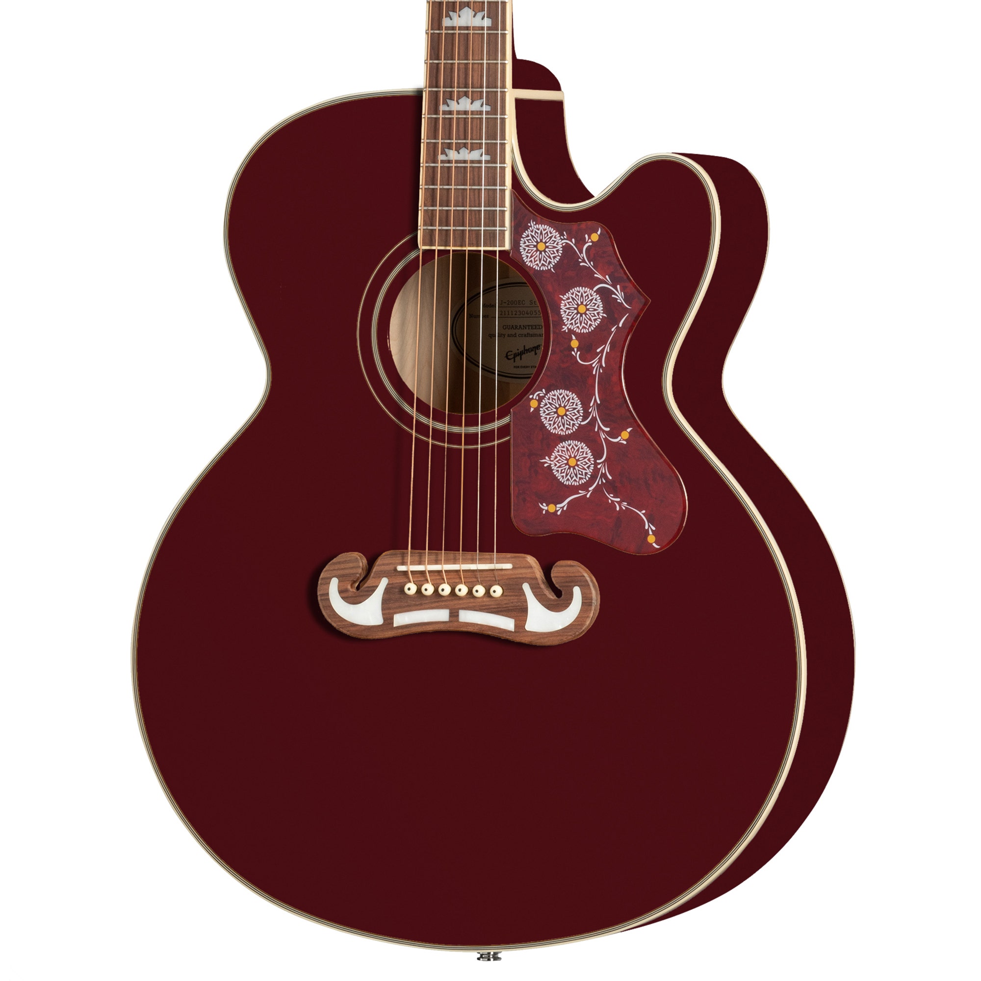 Epiphone Exclusive J-200 Studio EC Acoustic Electric Guitar with Bag
