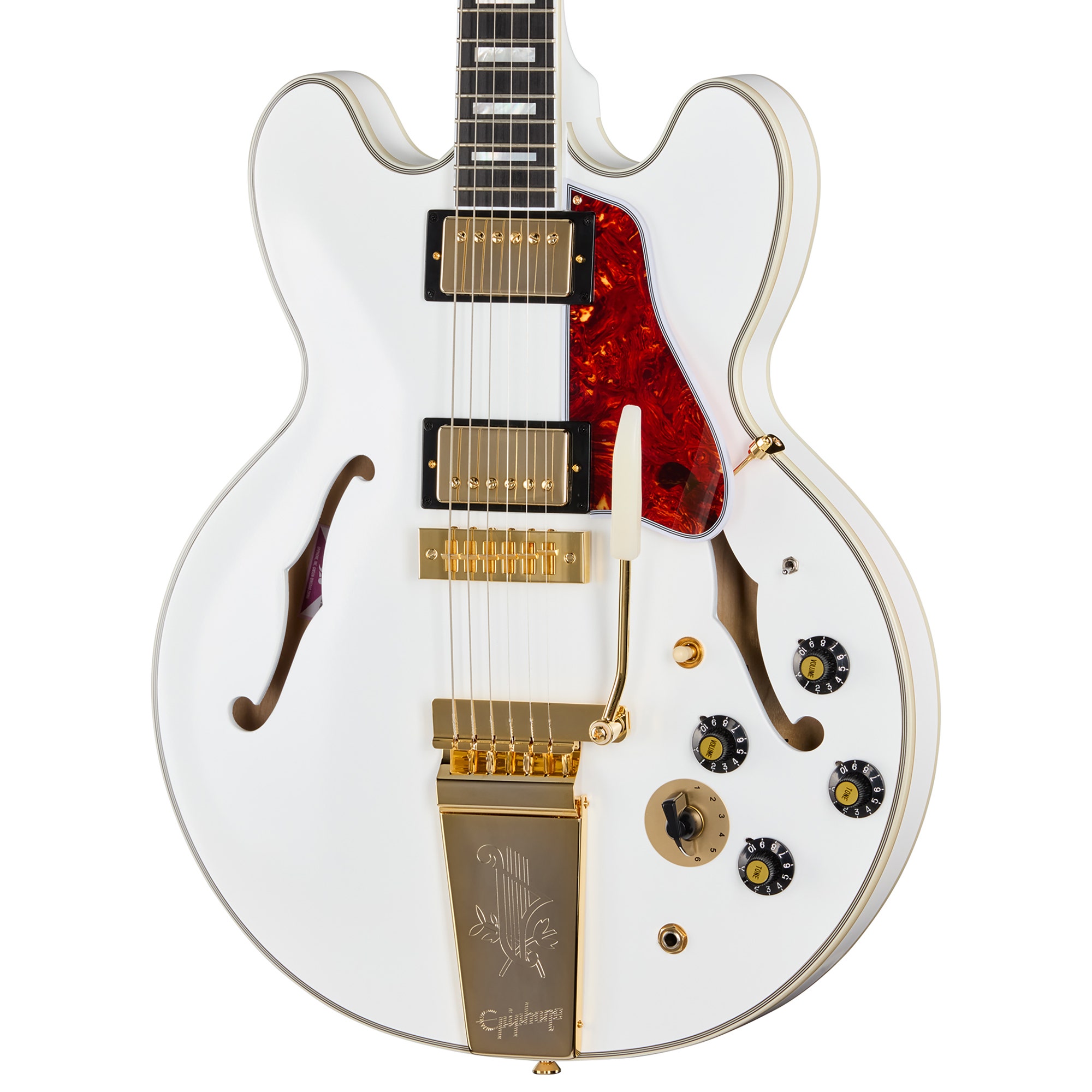 Epiphone Inspired by Gibson Custom Alex Lifeson 1976 ES-355 Semi Hollow Body Guitar with Case