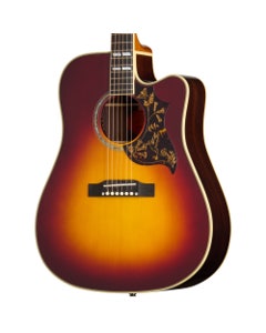 Epiphone Inspired by Gibson Custom Hummingbird Deluxe EC Guitar with Soft Case Autumn Burst