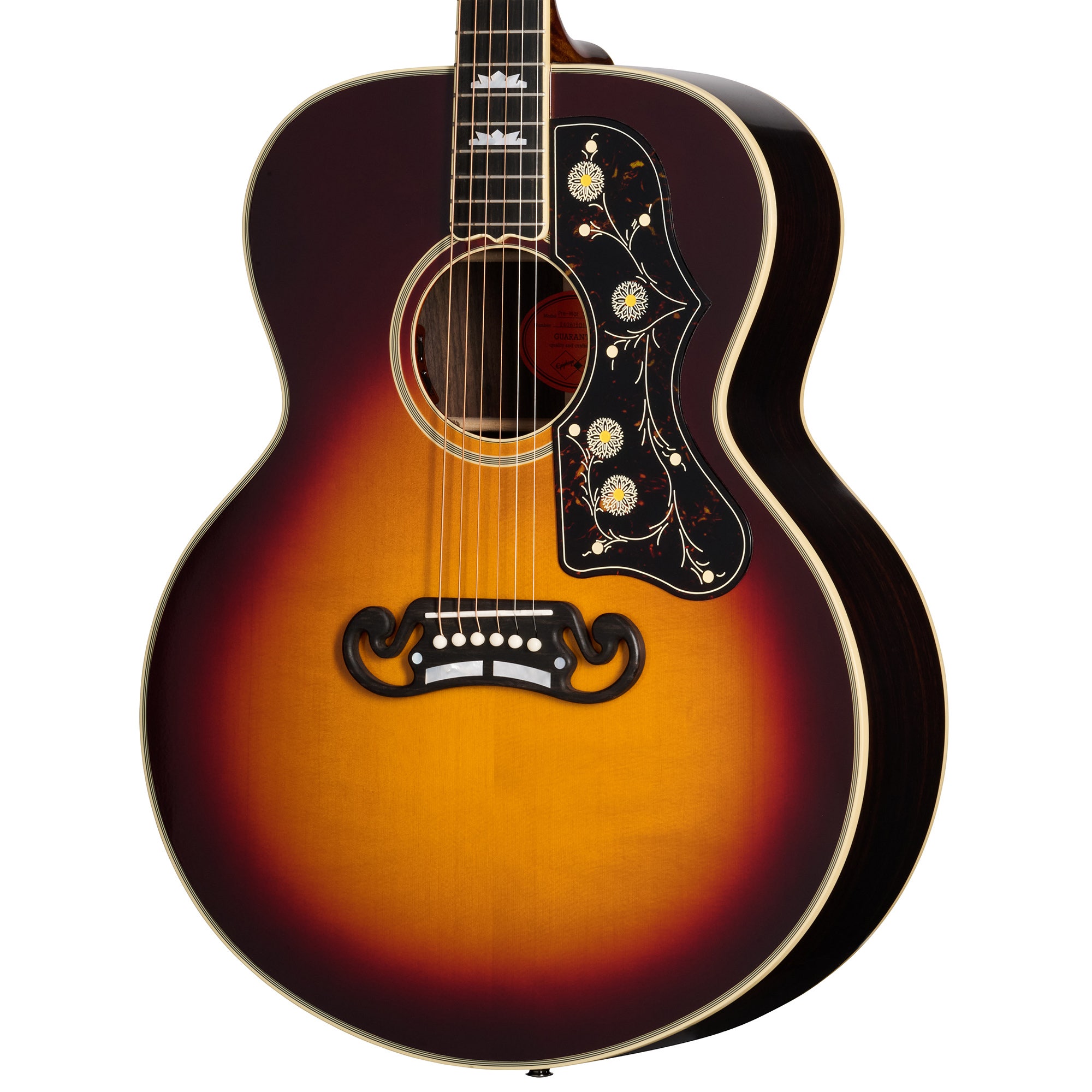 Epiphone Inspired by Gibson Custom Pre-War SJ-200 Rosewood Jumbo with Case Vintage Sunburst