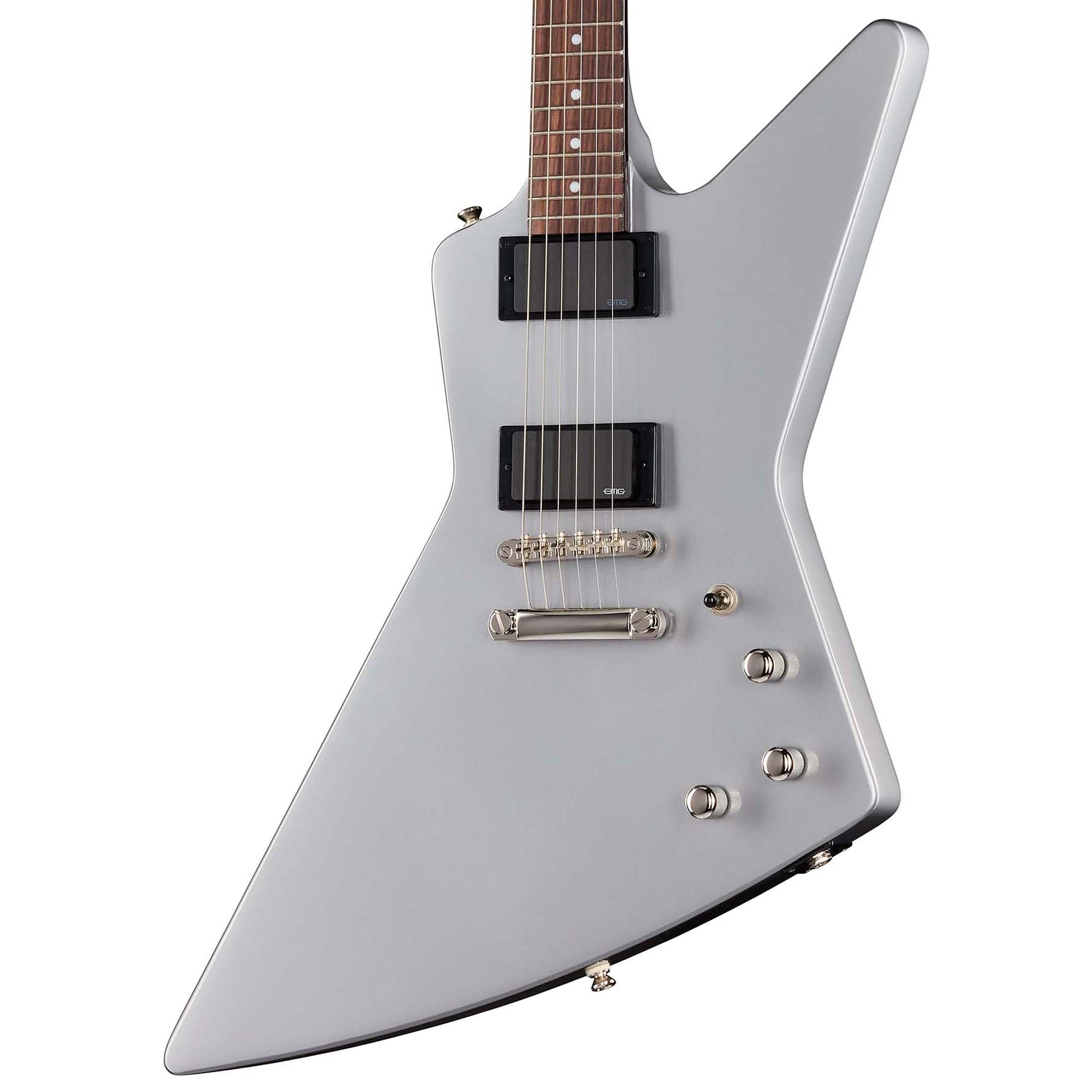 Epiphone Inspired by Gibson Explorer 80s EMG Guitar Gun Metal Grey with Bag