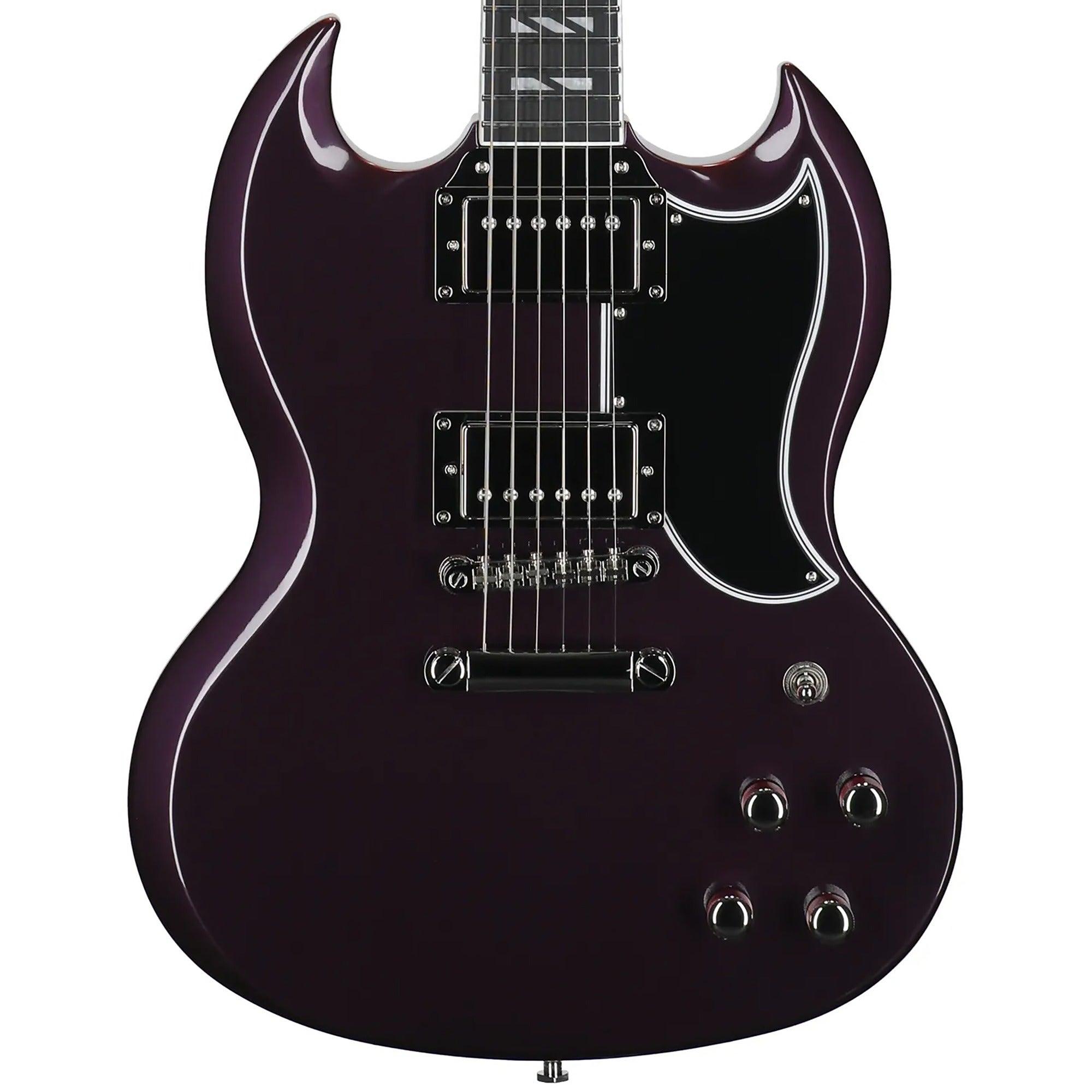 Epiphone Futura SG Custom Guitar with Bag Midnight Ember Shift View 2
