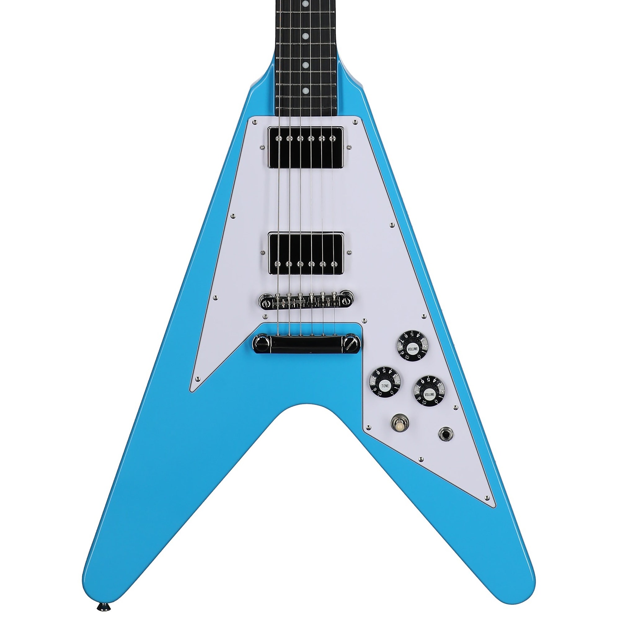 Epiphone Inspired by Gibson Flying V 70s Guitar with Gig Bag Maui Blue