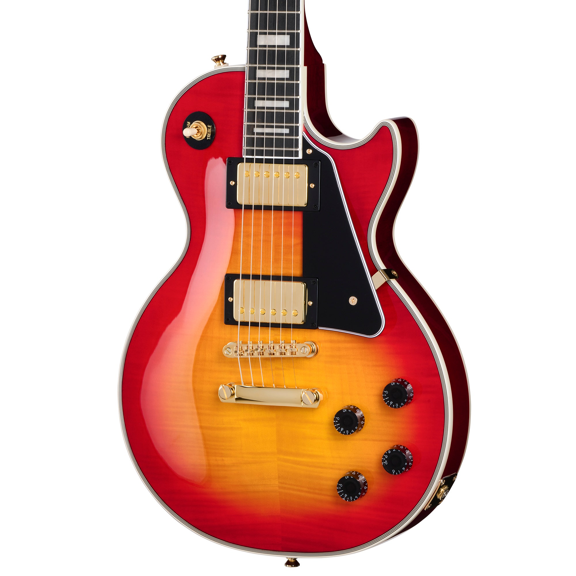 Epiphone Inspired by Gibson Les Paul Custom Figured Guitar with Bag