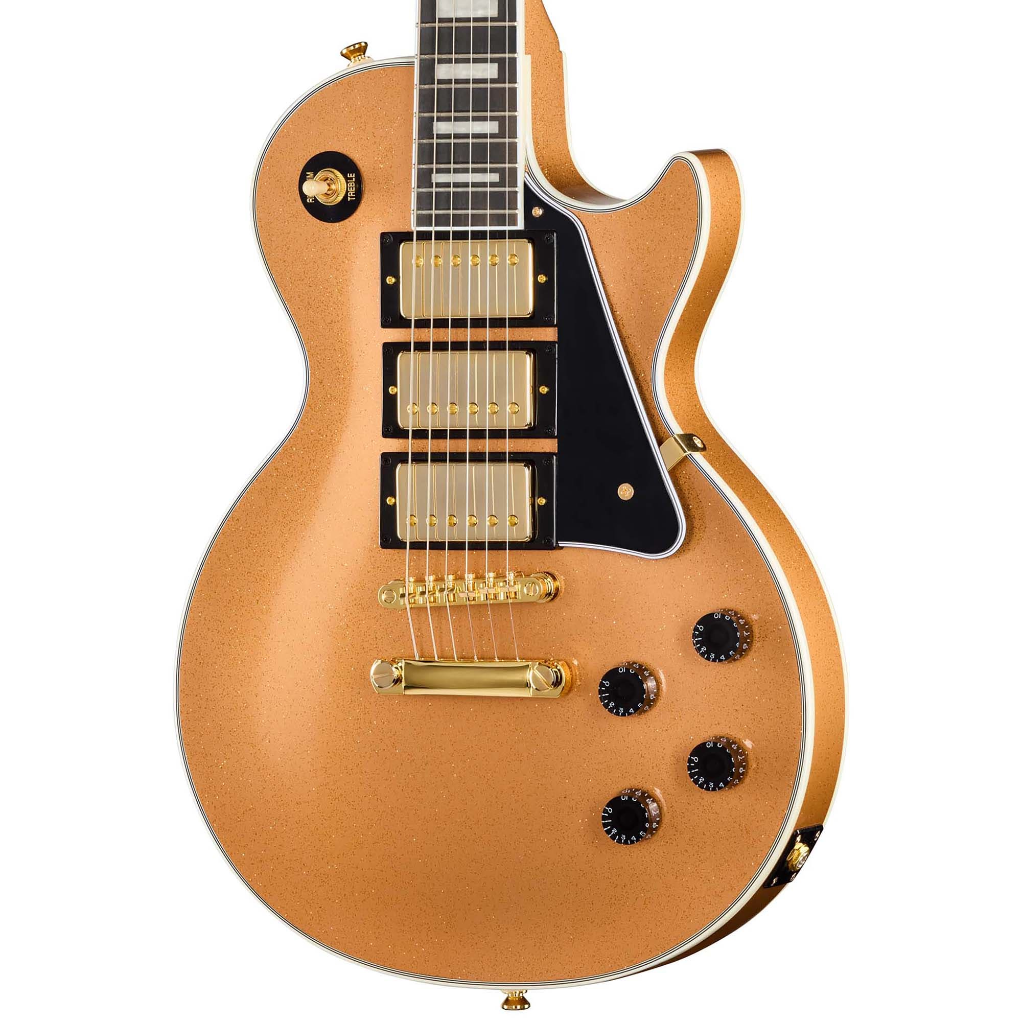 Epiphone Inspired by Gibson Les Paul Custom 3 Pickup Guitar with Gig Bag