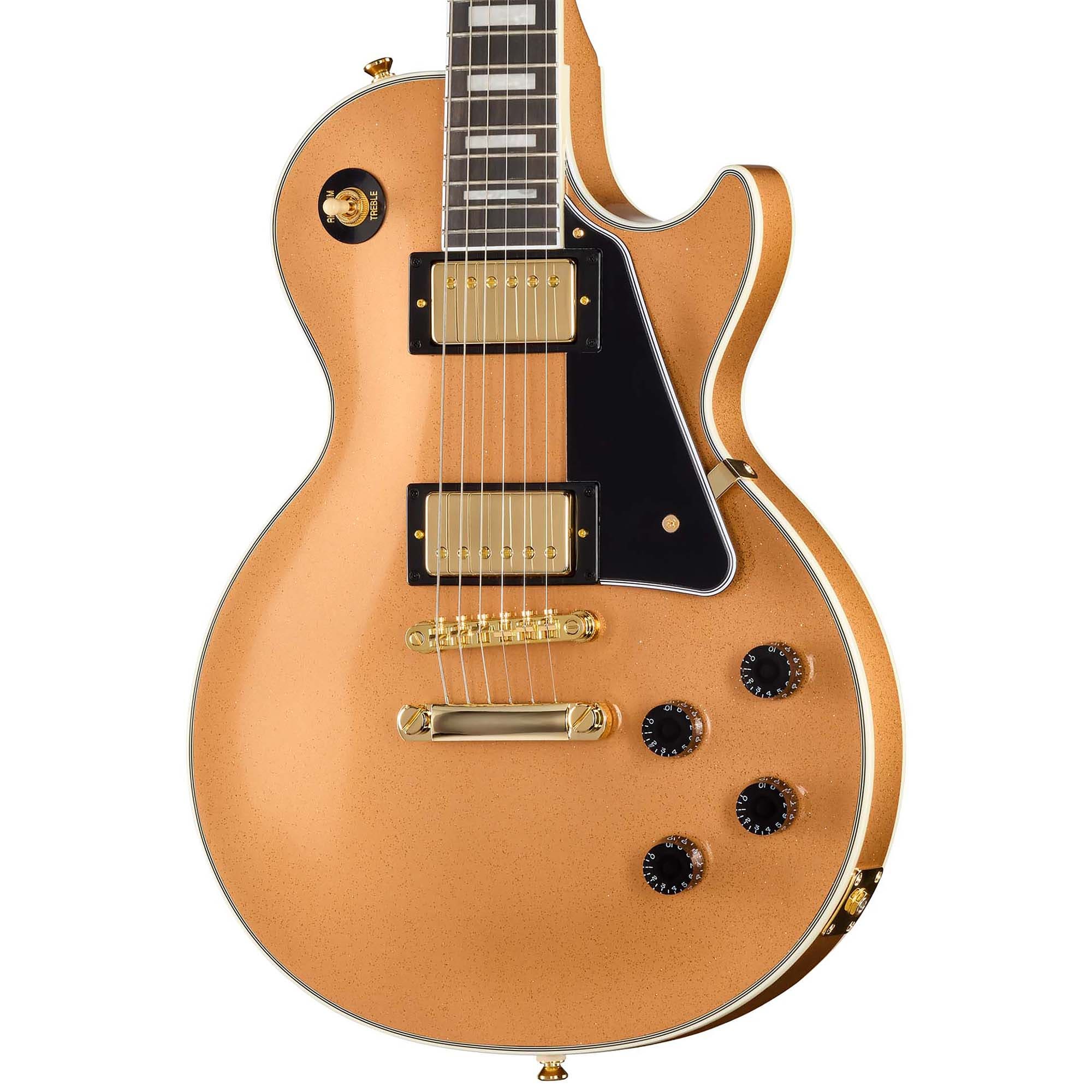 Epiphone Inspired by Gibson Les Paul Custom Guitar Copper Sparkle with Bag