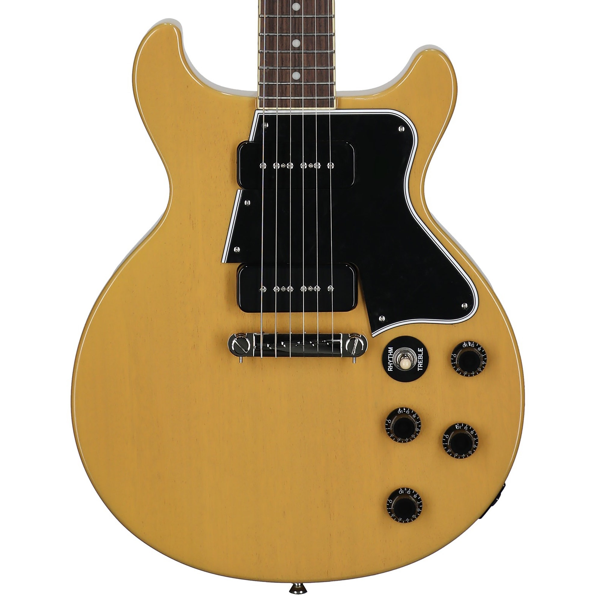 Epiphone Inspired by Gibson Les Paul Special Double Cut Guitar with Gig Bag TV Yellow