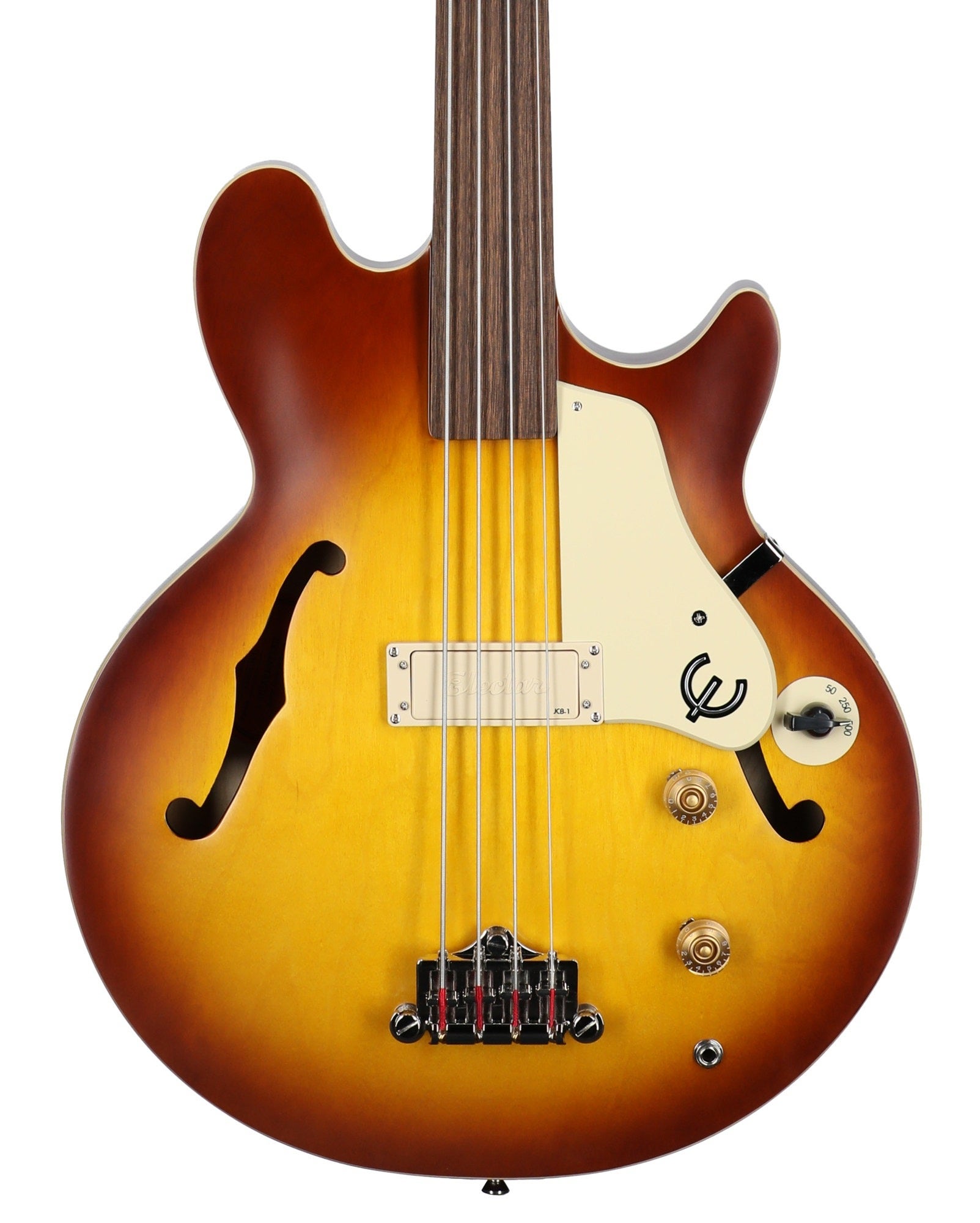 Epiphone Jack Casady Fretless Bass Guitar with Gig Bag