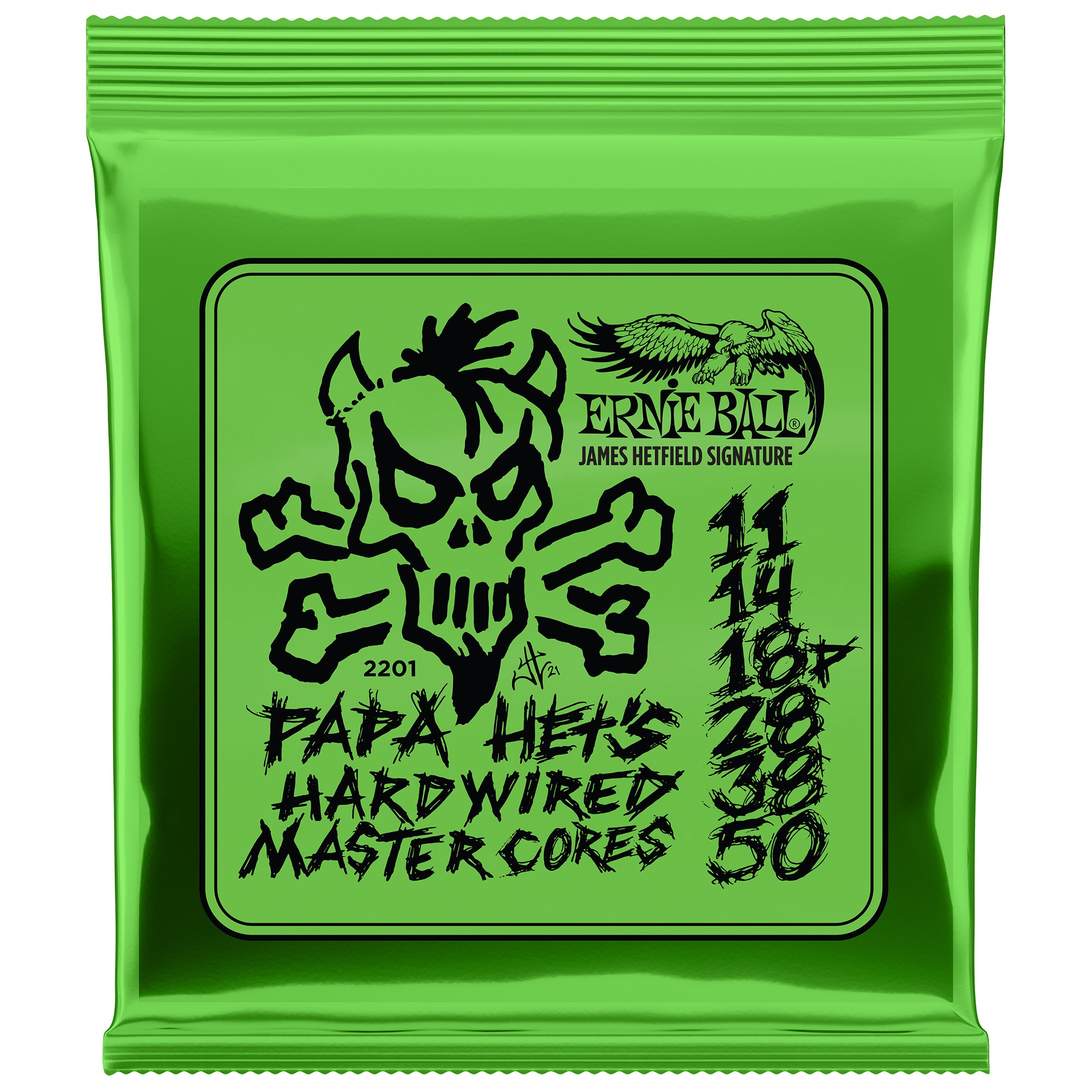 Ernie Ball P02201 Papa Hets Signature Guitar Strings 11-50