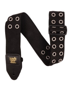Ernie Ball P05397 Guitar Strap Hole Lotta Metal Silver