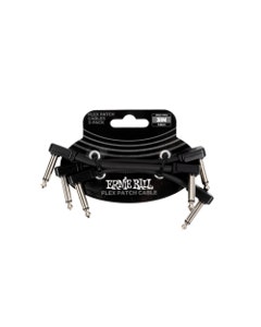 Ernie Ball Flex Patch Cable Blue 3 Pack 3 Inch