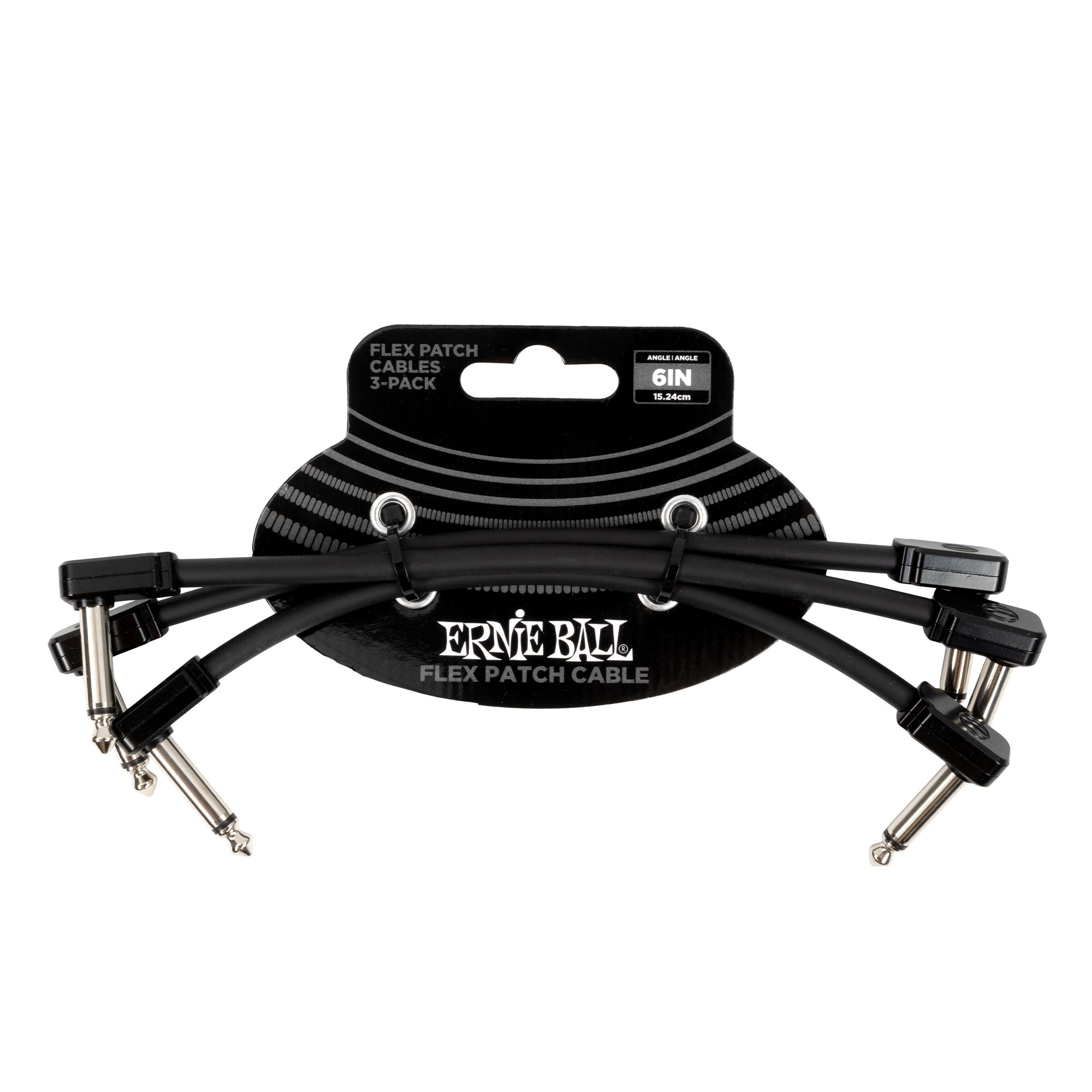 Ernie Ball Flex Patch Cable 3 Pack 6 Inch