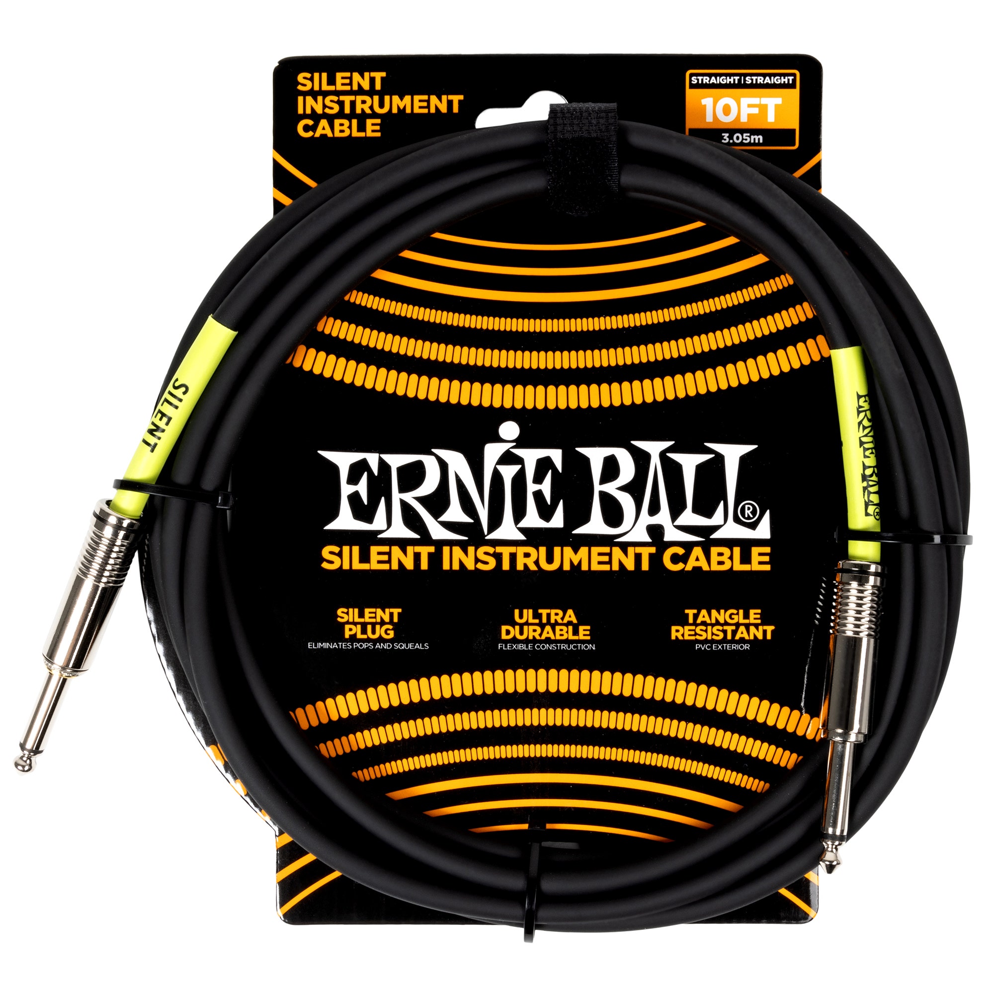 Ernie Ball Silent Instrument Cable Black