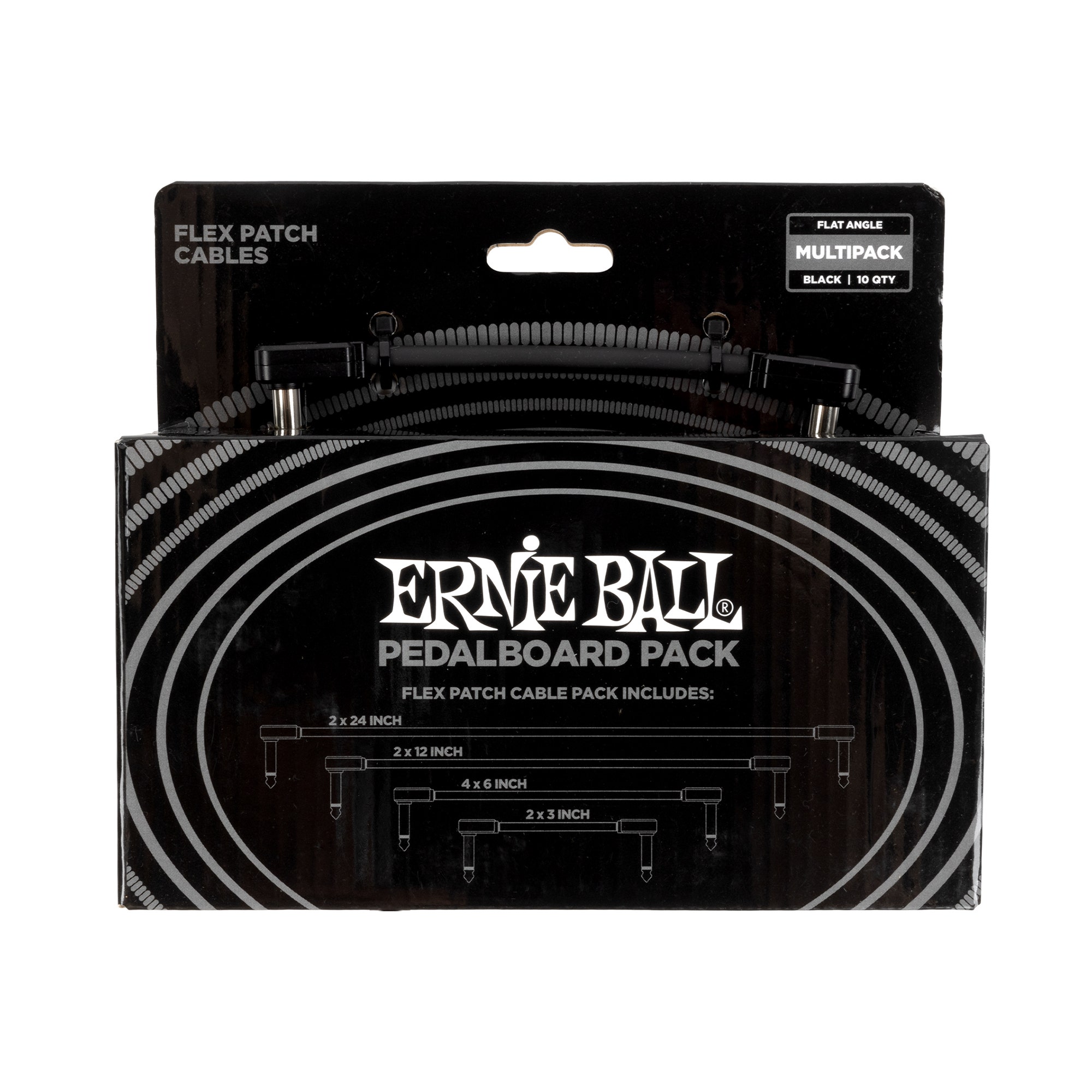 Ernie Ball P06462 Flex Patch Cables Pedalboard Pack