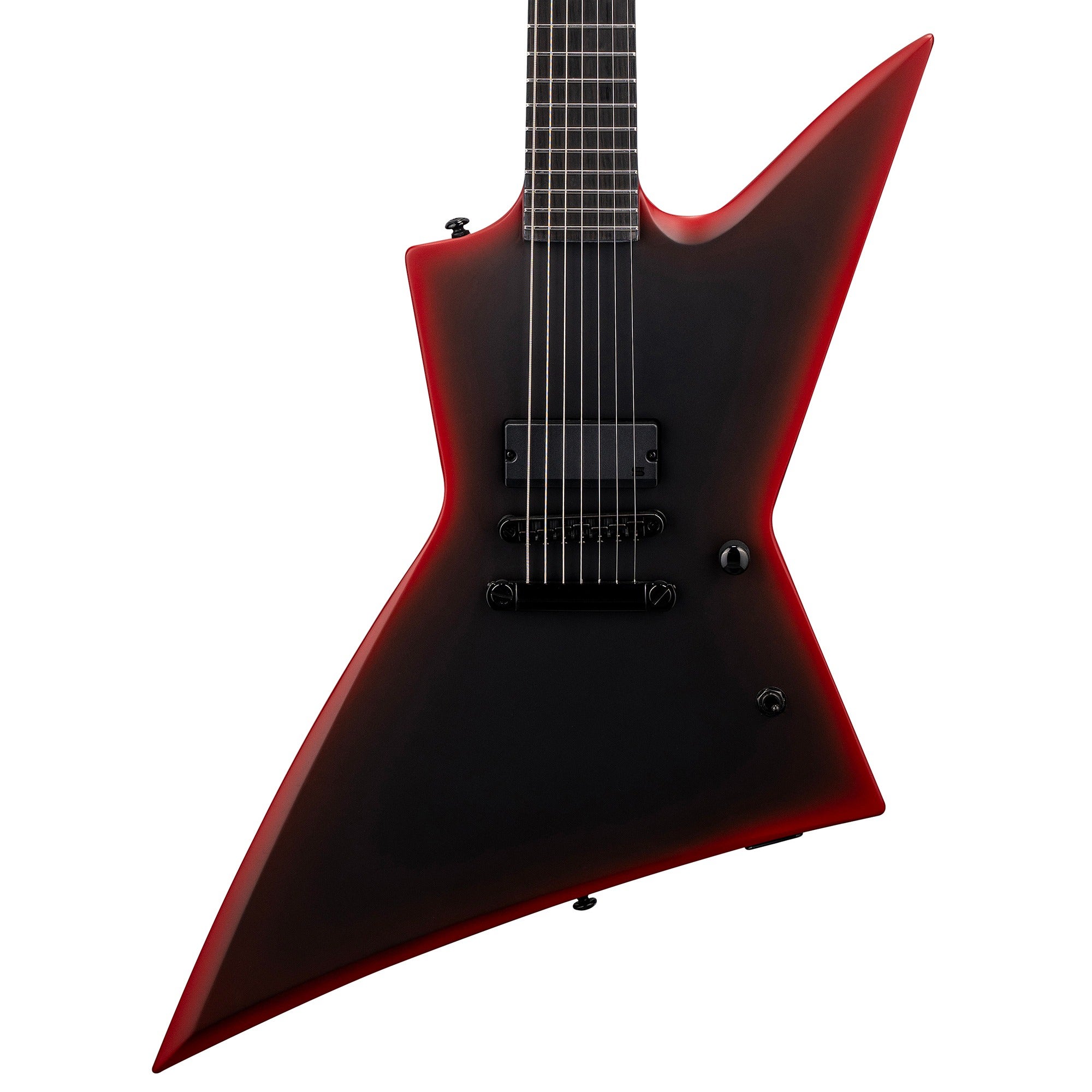 ESP LTD EXL-7 Black Metal Baritone Electric Guitar