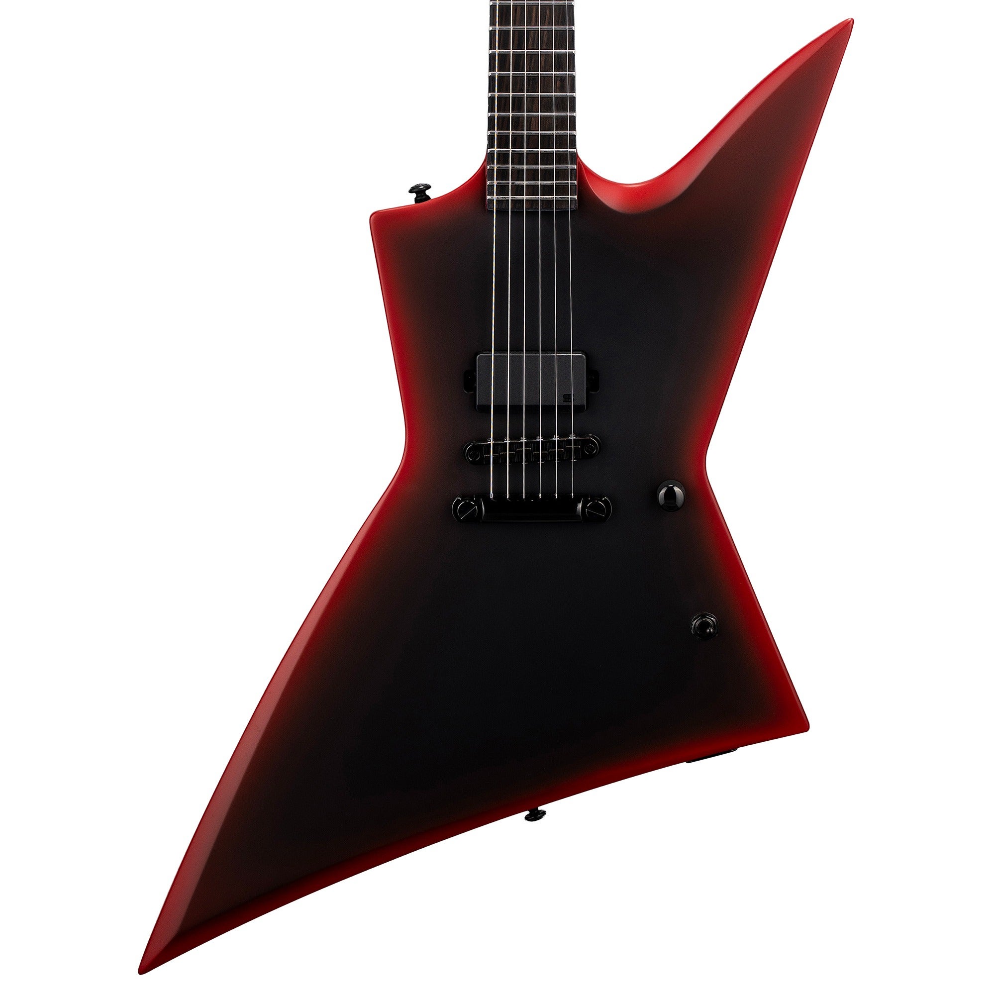 ESP LTD EXL Black Metal Guitar Black Red Burst