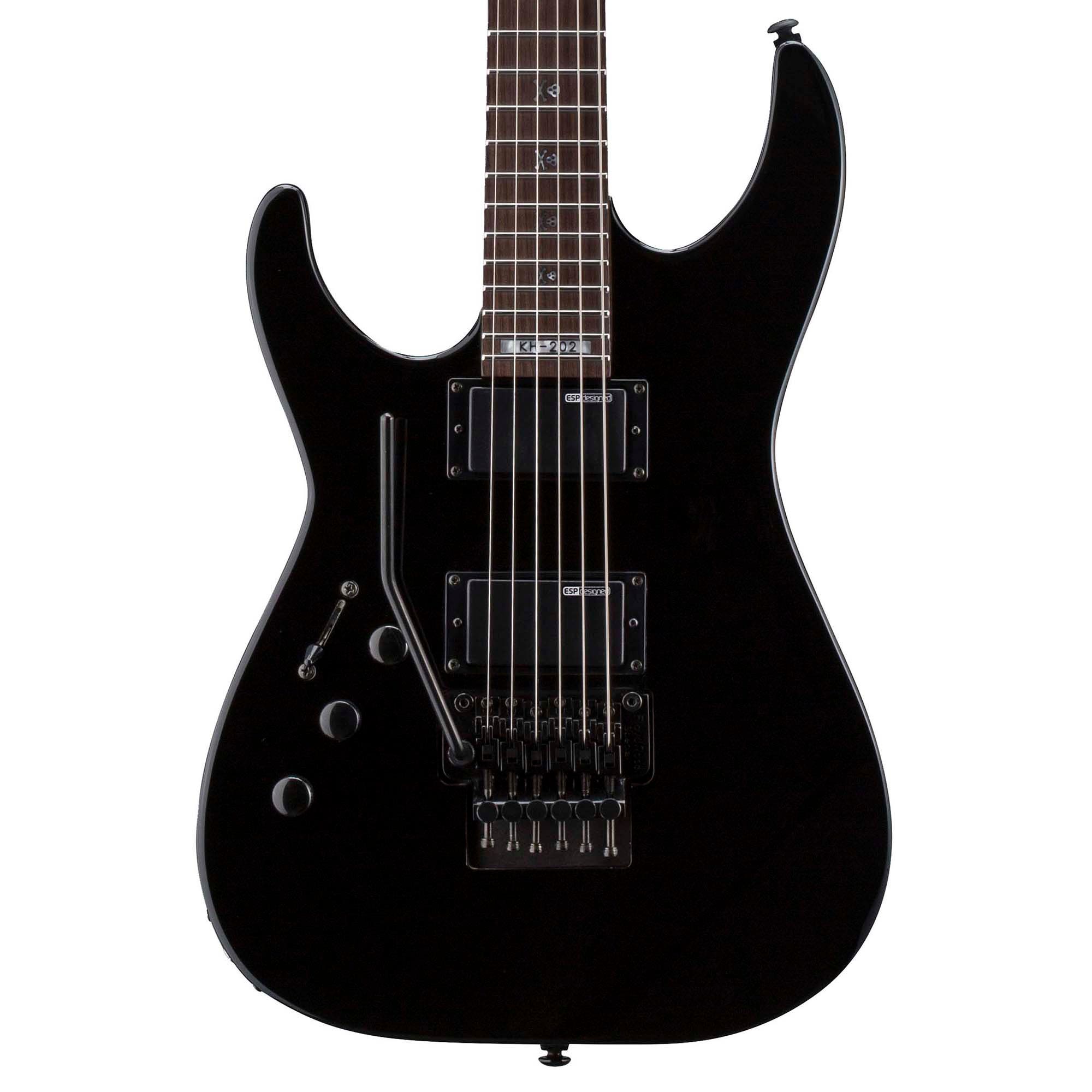ESP LTD Kirk Hammett KH202 Left Handed Electric Guitar Black
