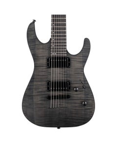 ESP LTD M-207DX Baritone Guitar See Thru Black Satin