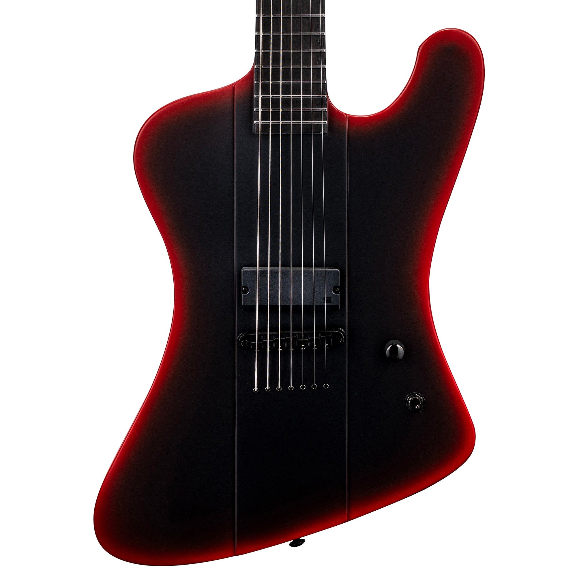 ESP LTD Phoenix-7 Black Metal Baritone Electric Guitar