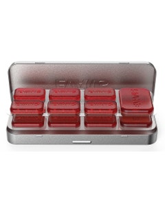Evans EQ Mini Pods Red Drum Damper Gels 12 Pak with Case