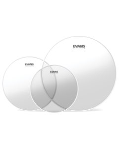 Evans G1 Rock Tom Pack Clear 10 12 16 Drum Heads